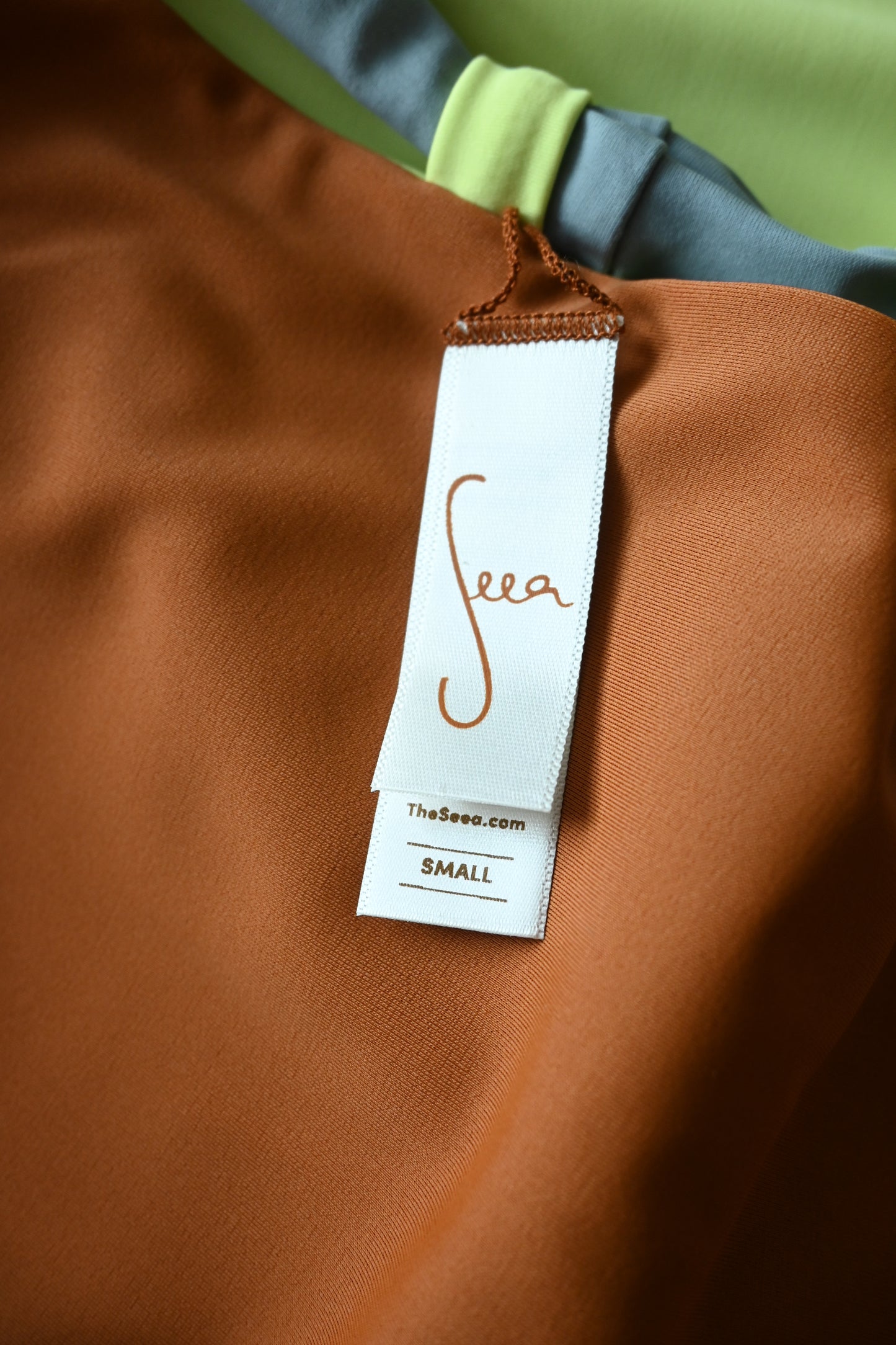 SEEA/Camryn Reversible One Piece/Seagrass×Bronze
