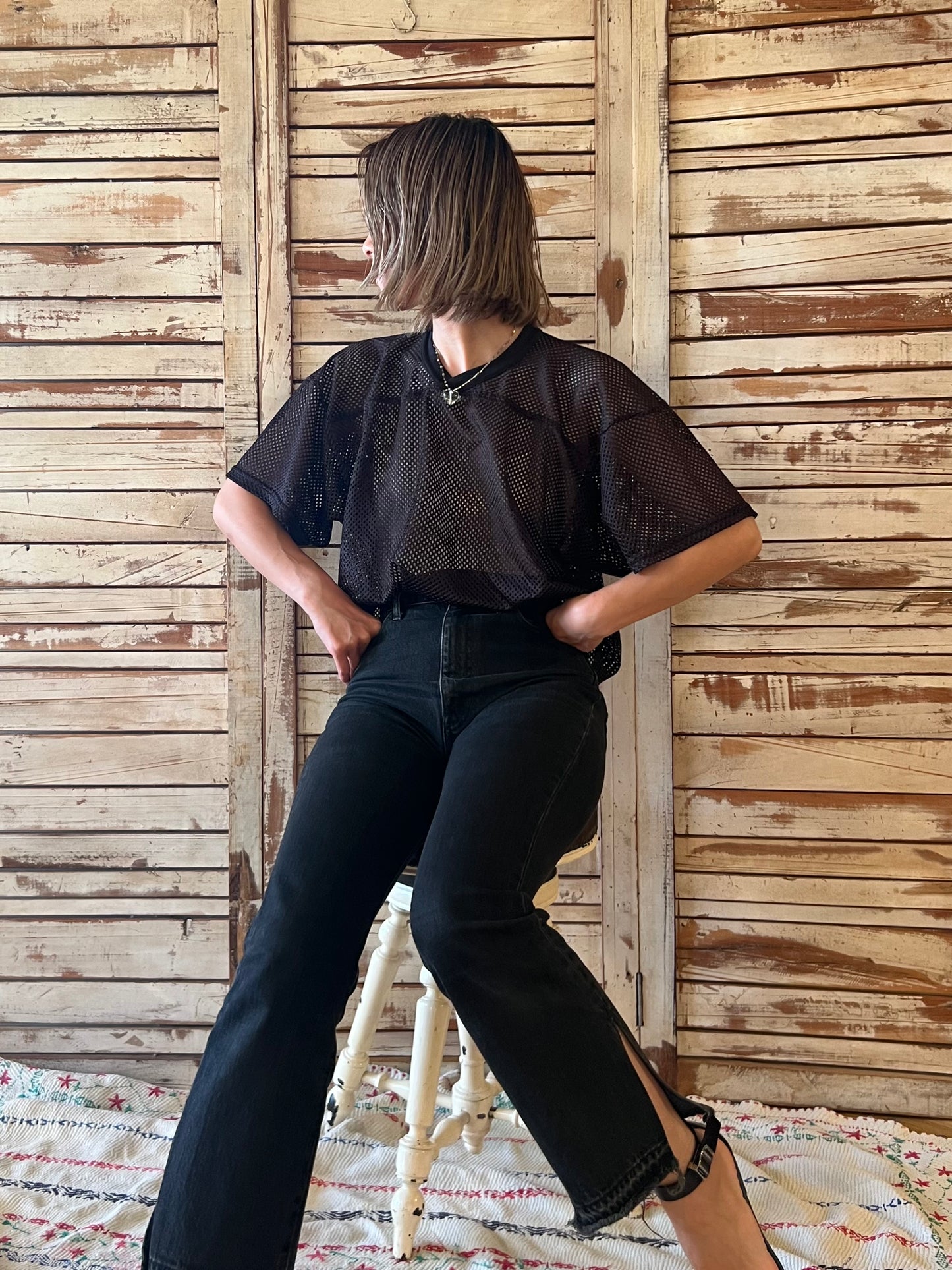 Wilson mesh top/BLACK