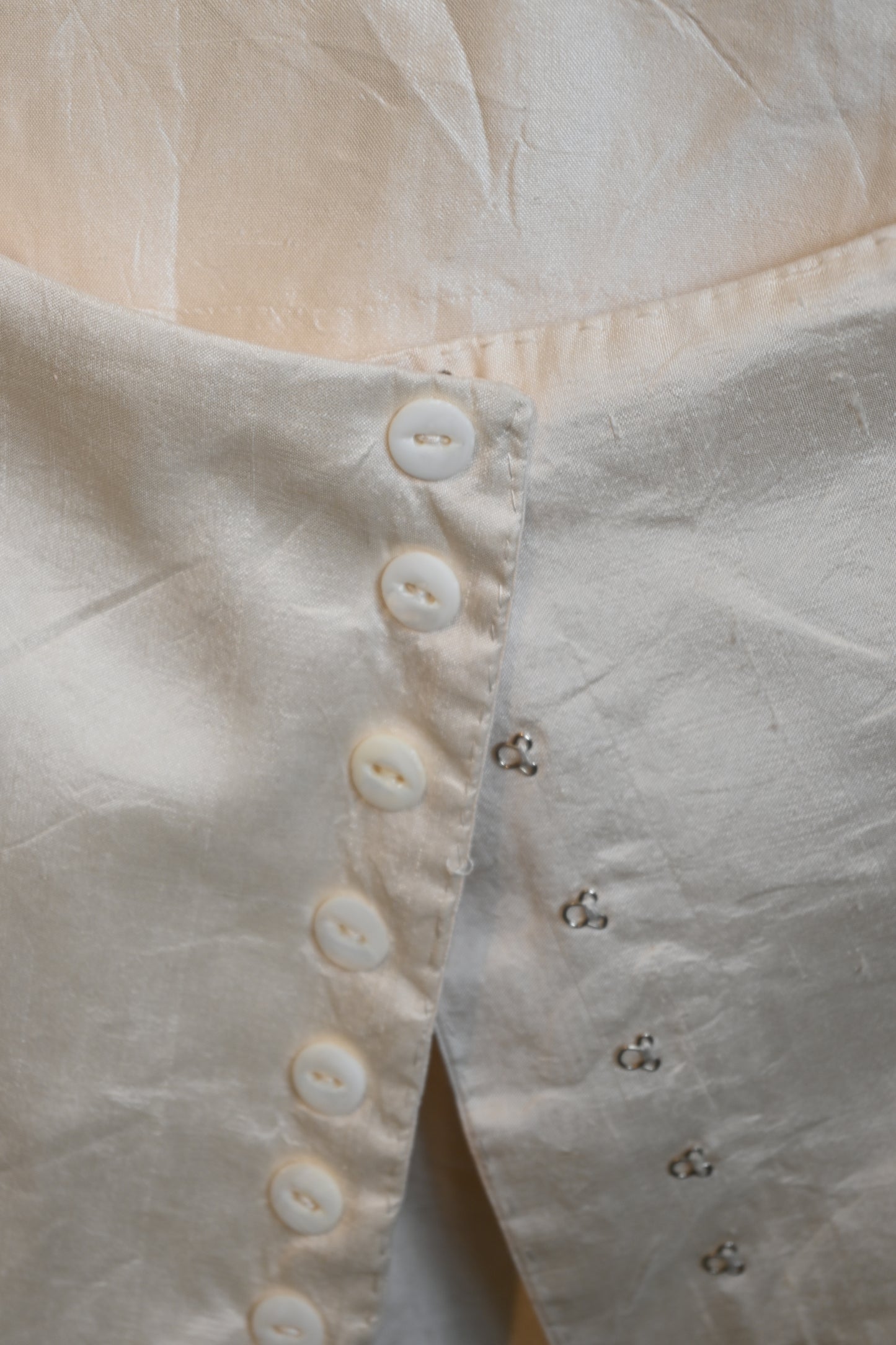 Silk bustier/ECRU