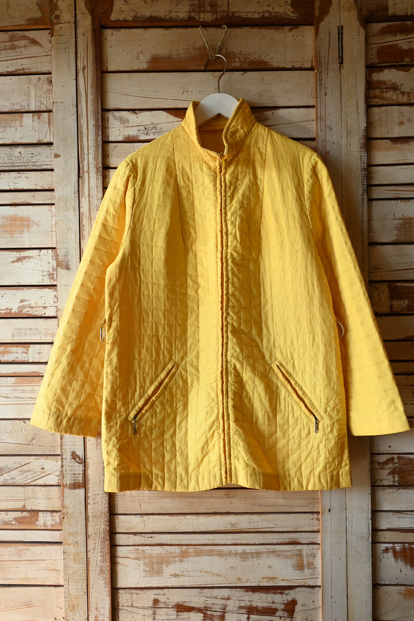 70's Quilting jacket/YELLOW