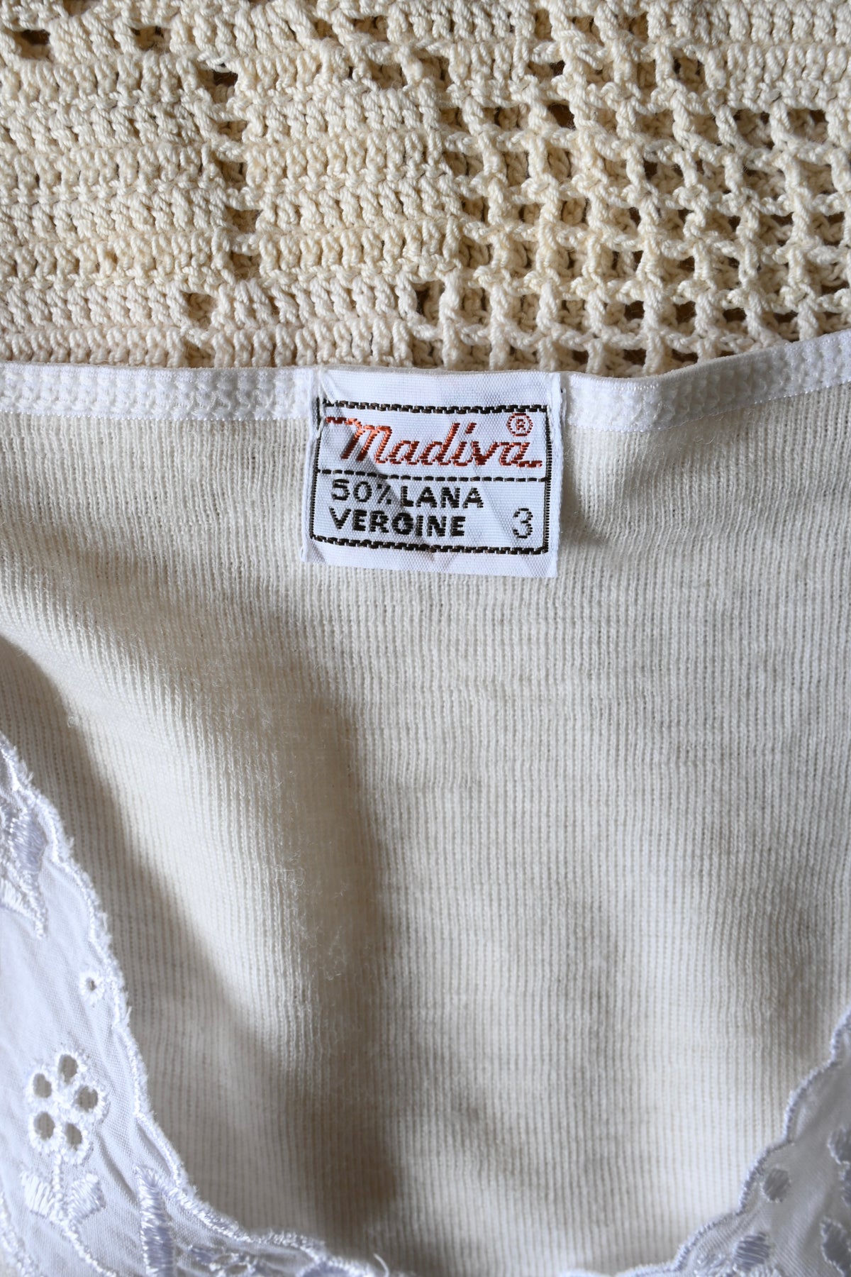 EURO Underwear knit top/IVORY