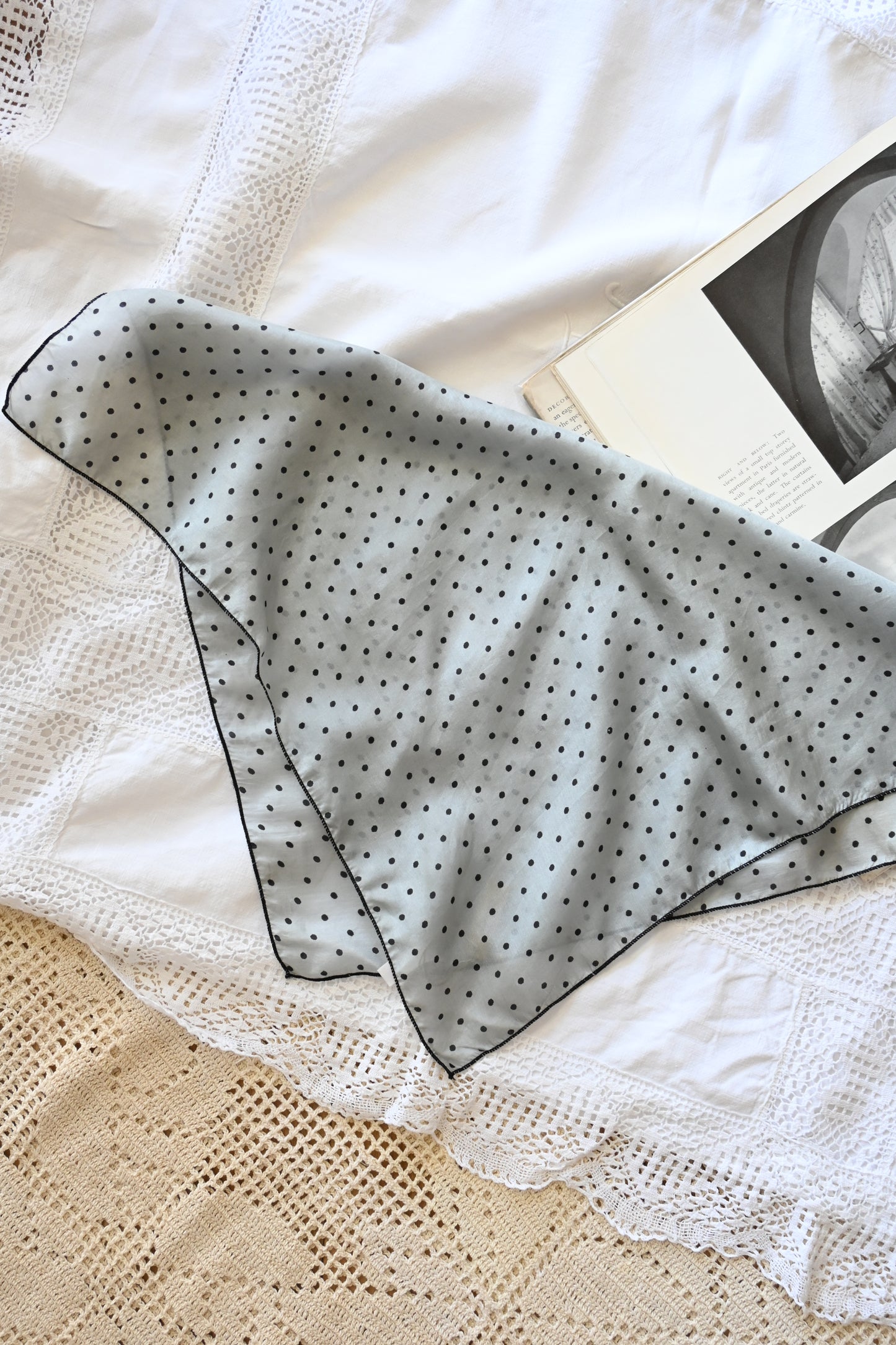 Vintage silk scarf/DOT