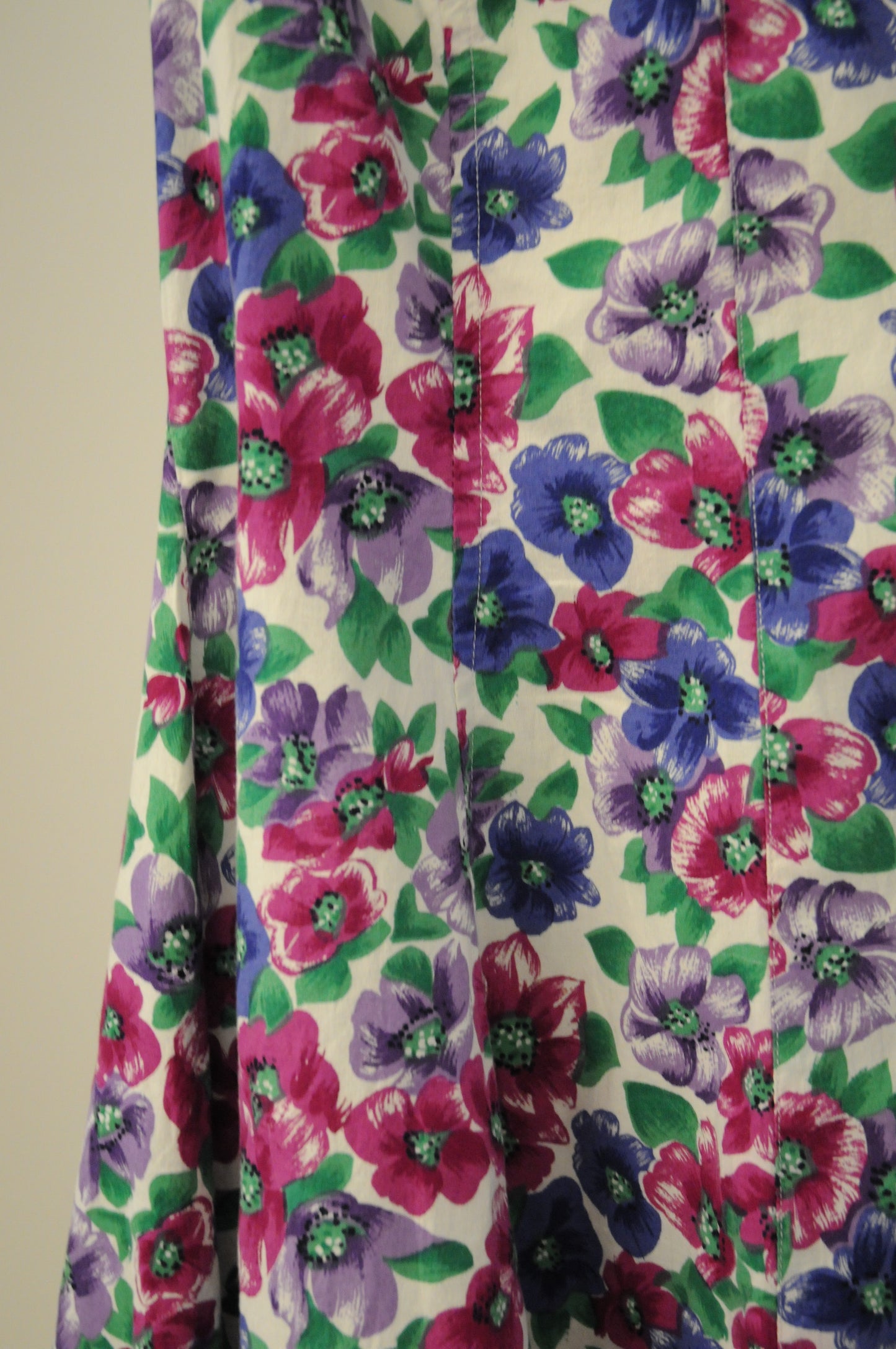 Flower printed rompers/WHITE/PURPLE/BLUE