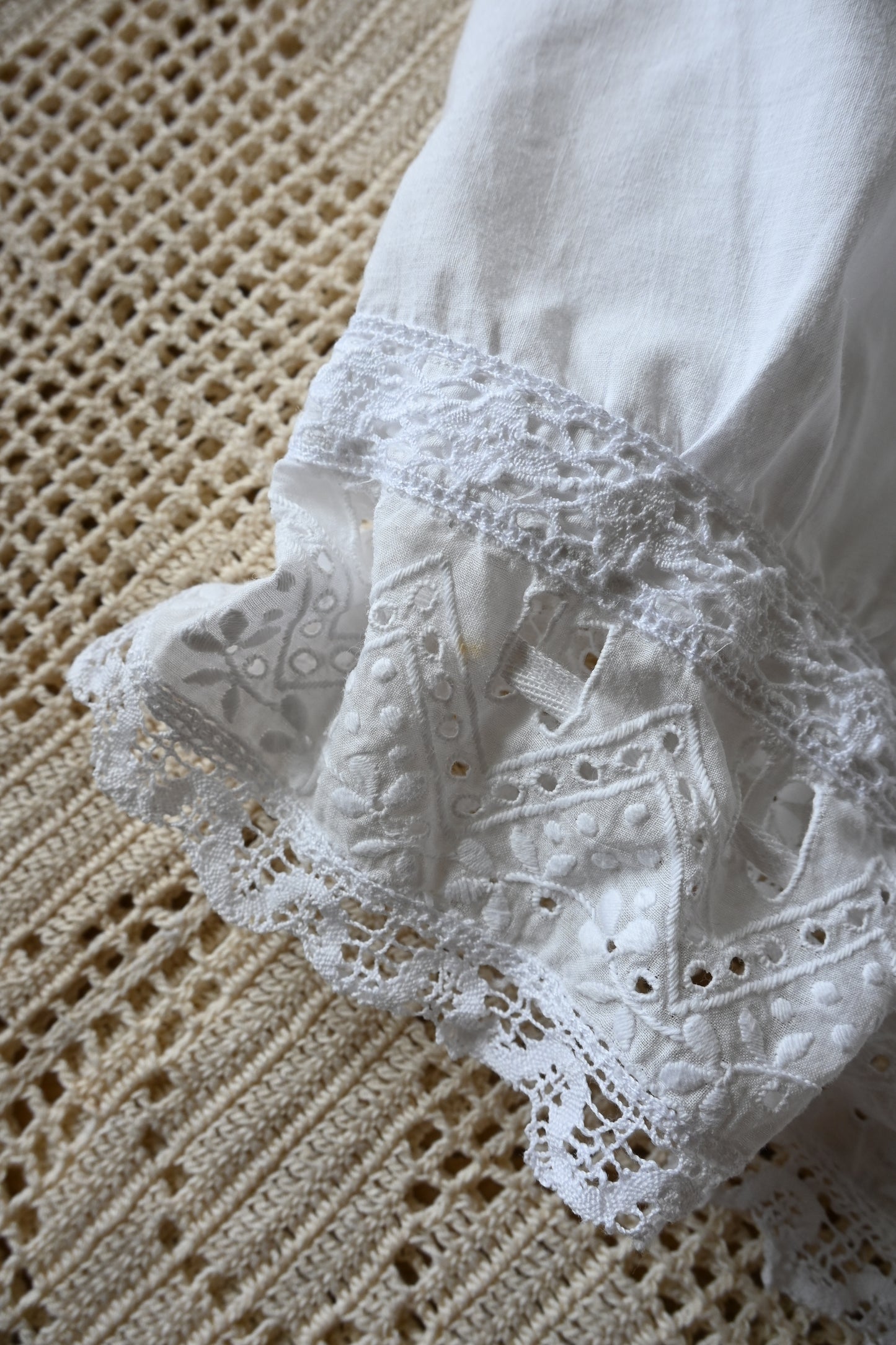 Lace bustier/WHITE