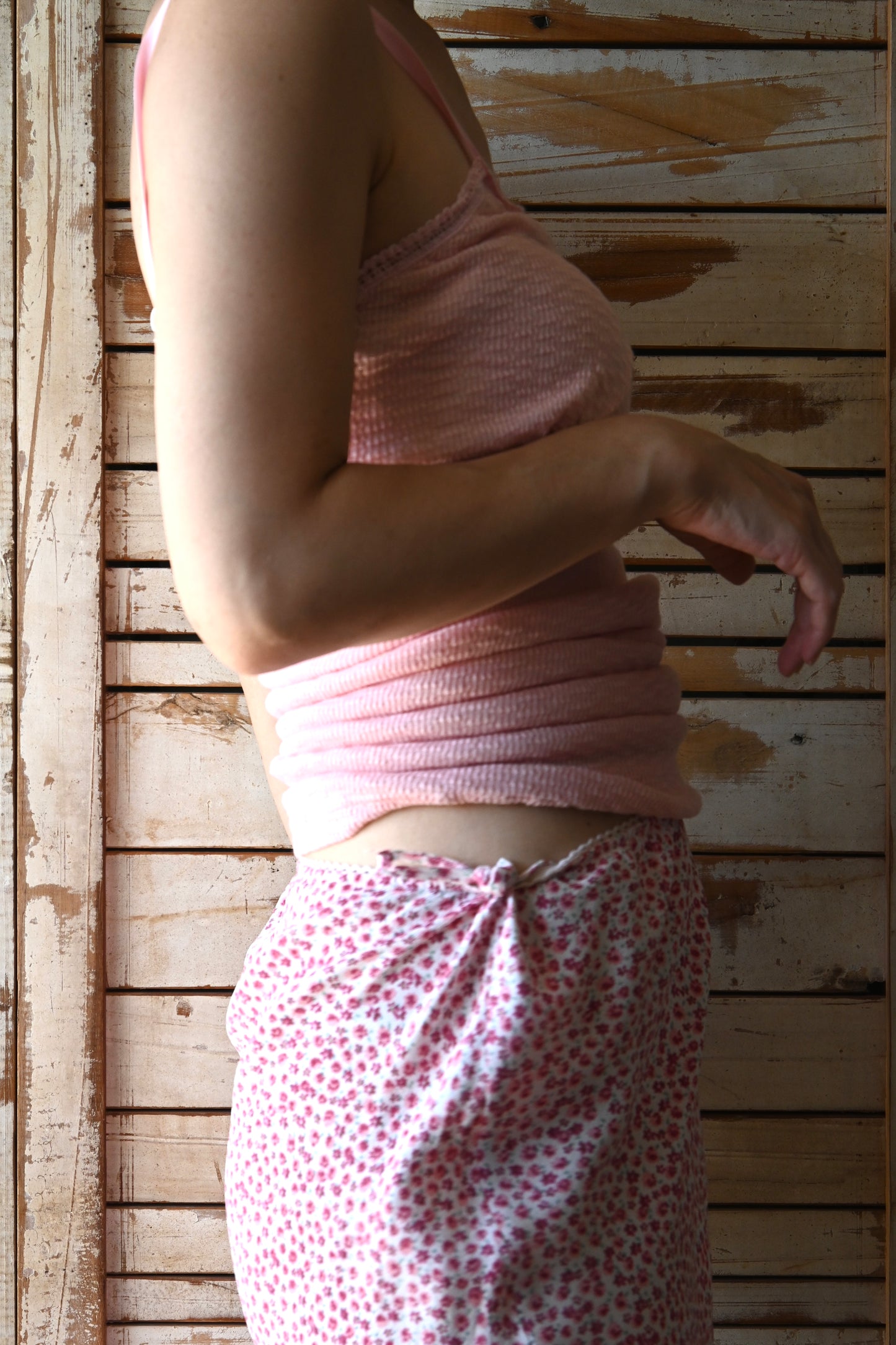 Flower pattern skirt