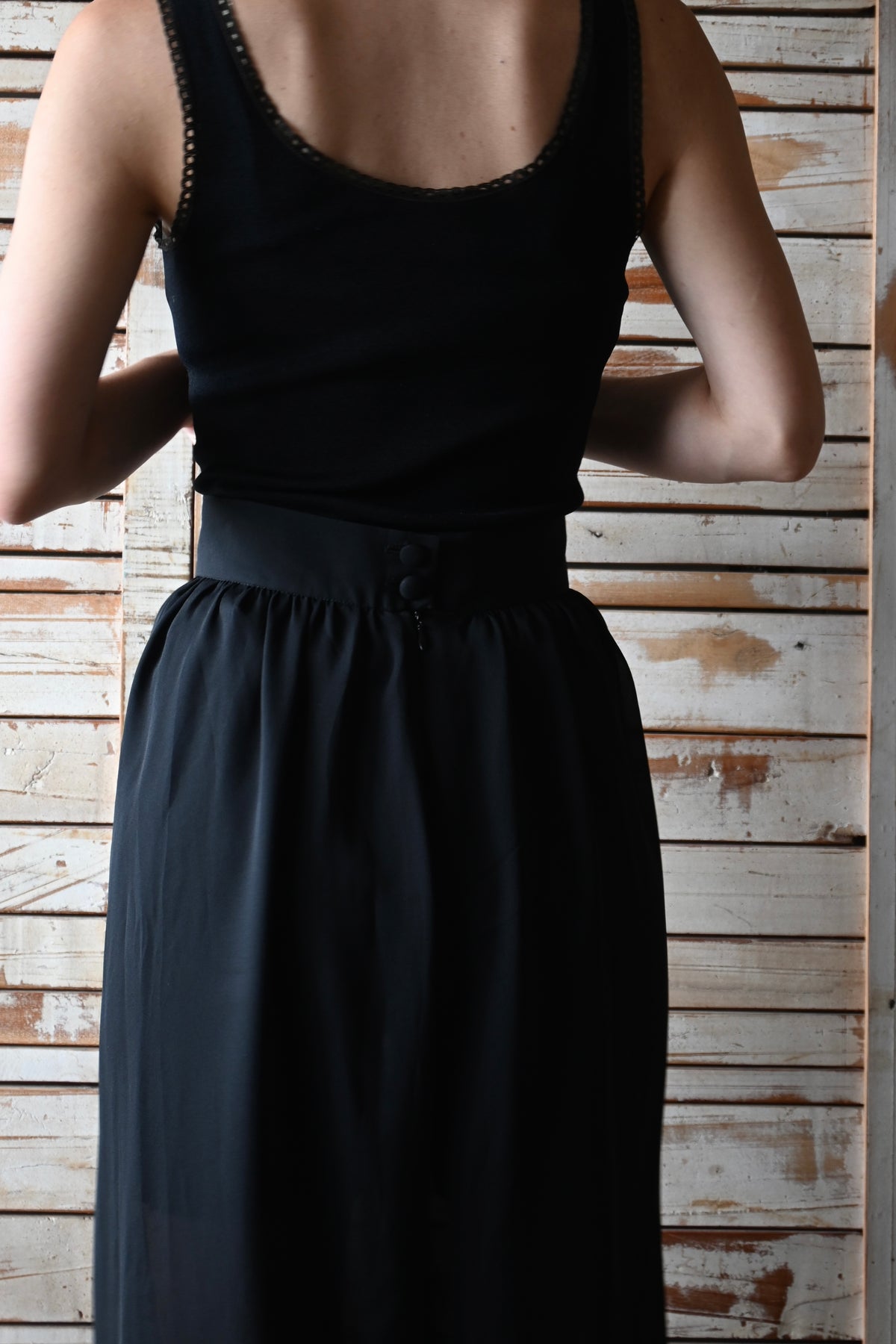 Sheer pants/BLACK