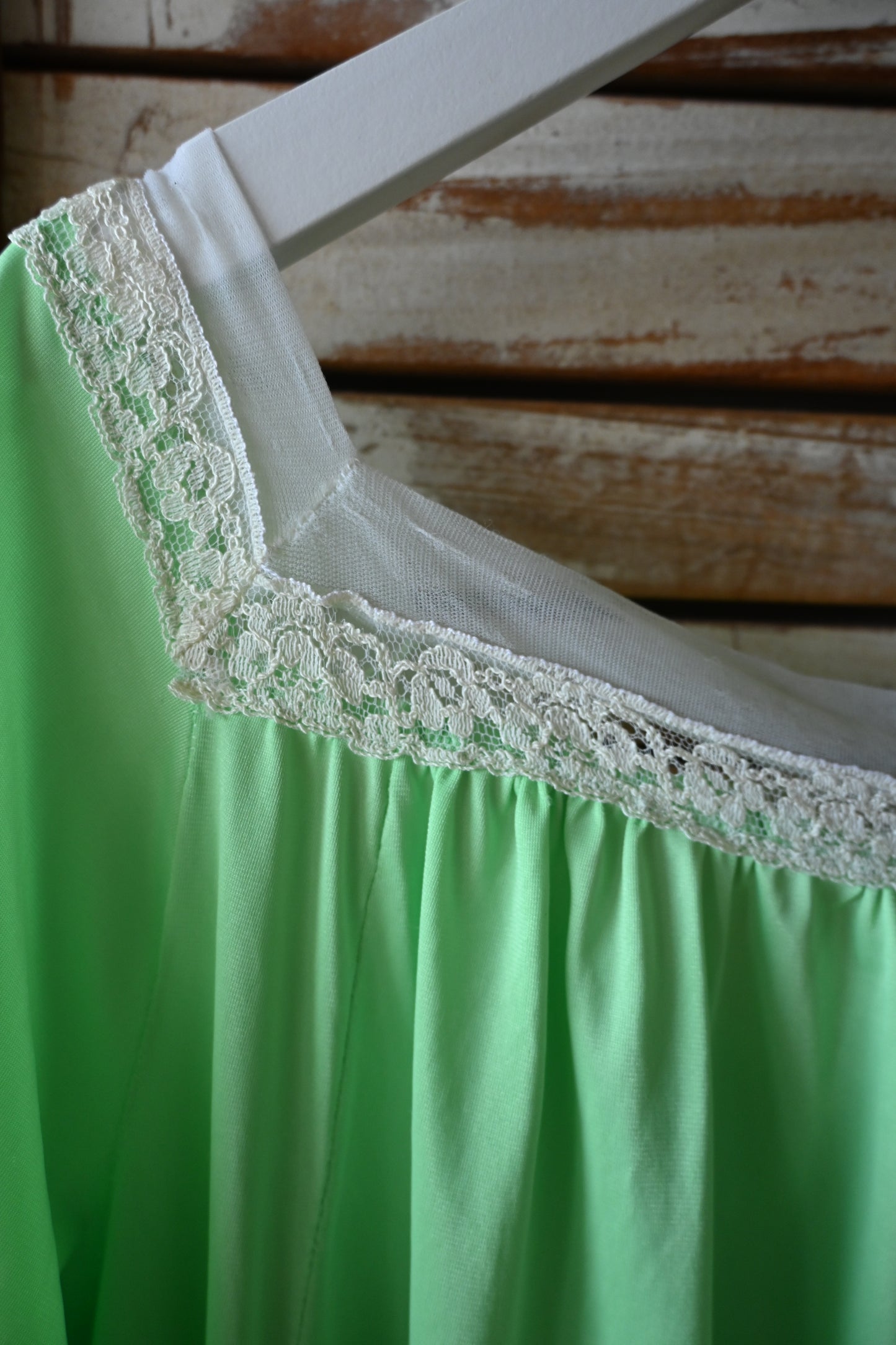 '60s Lace nighty dress/GREEN