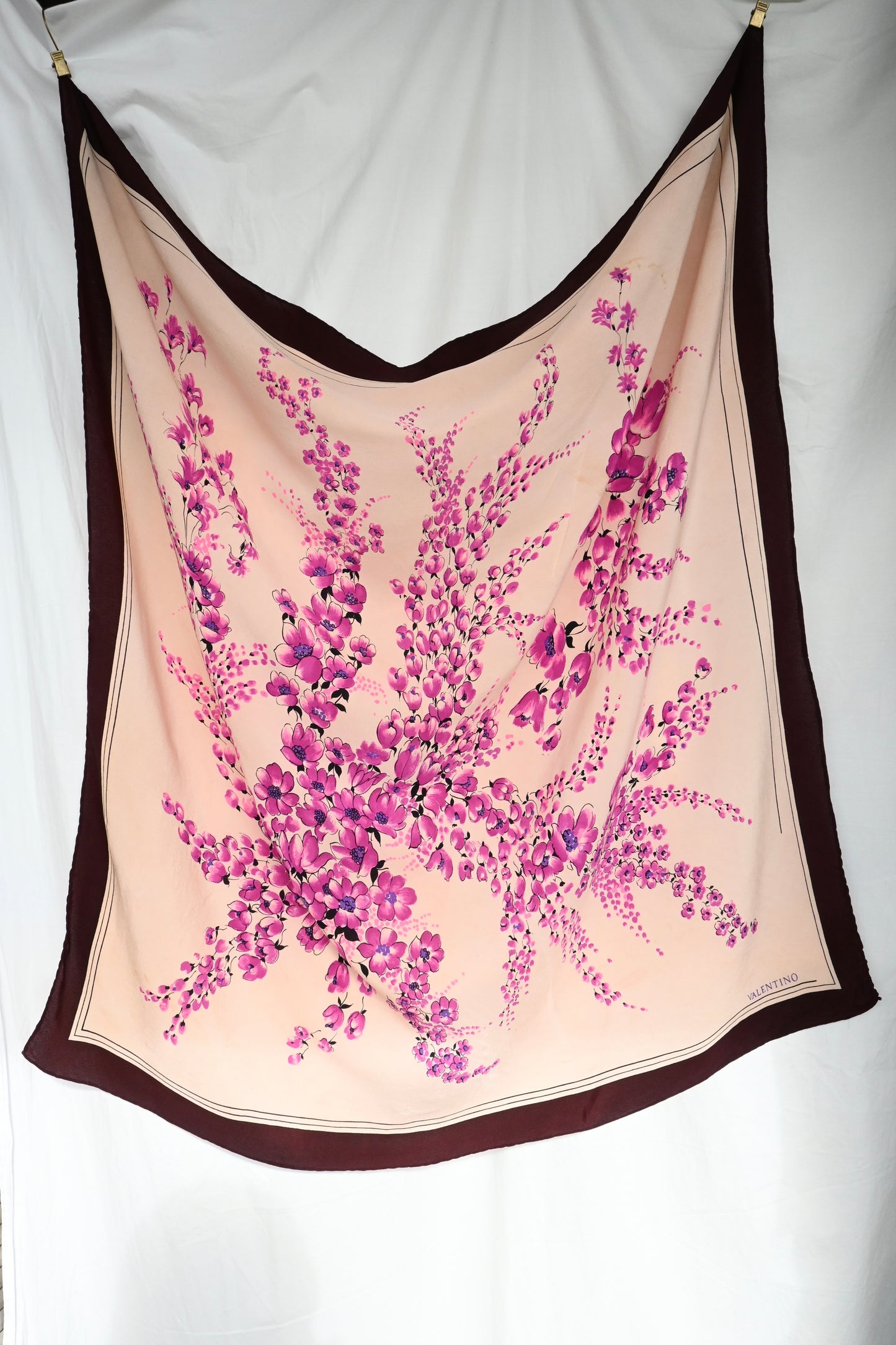 Vintage silk scarf/VALENTINO