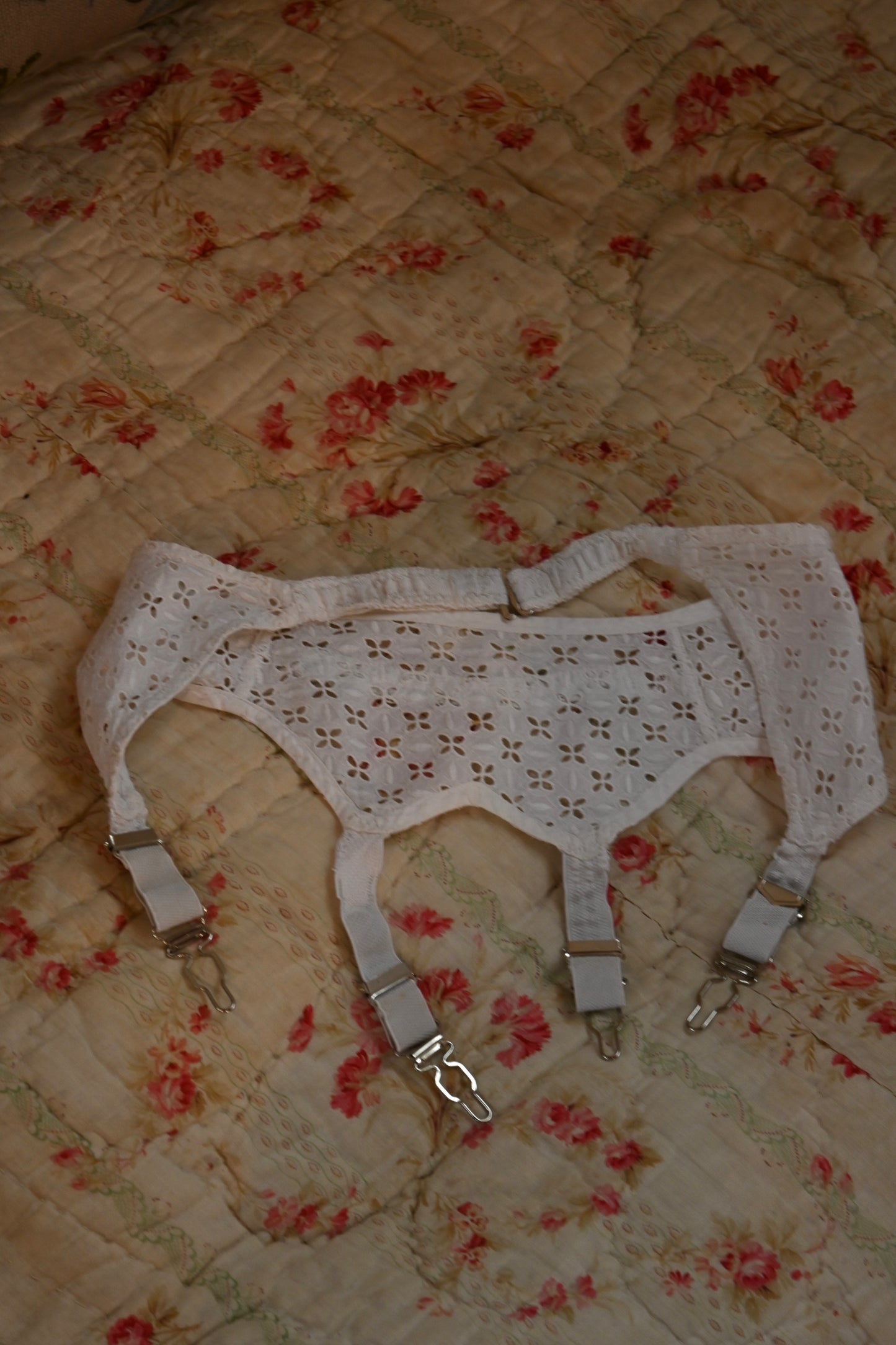 Vintage garter belt/IVORY