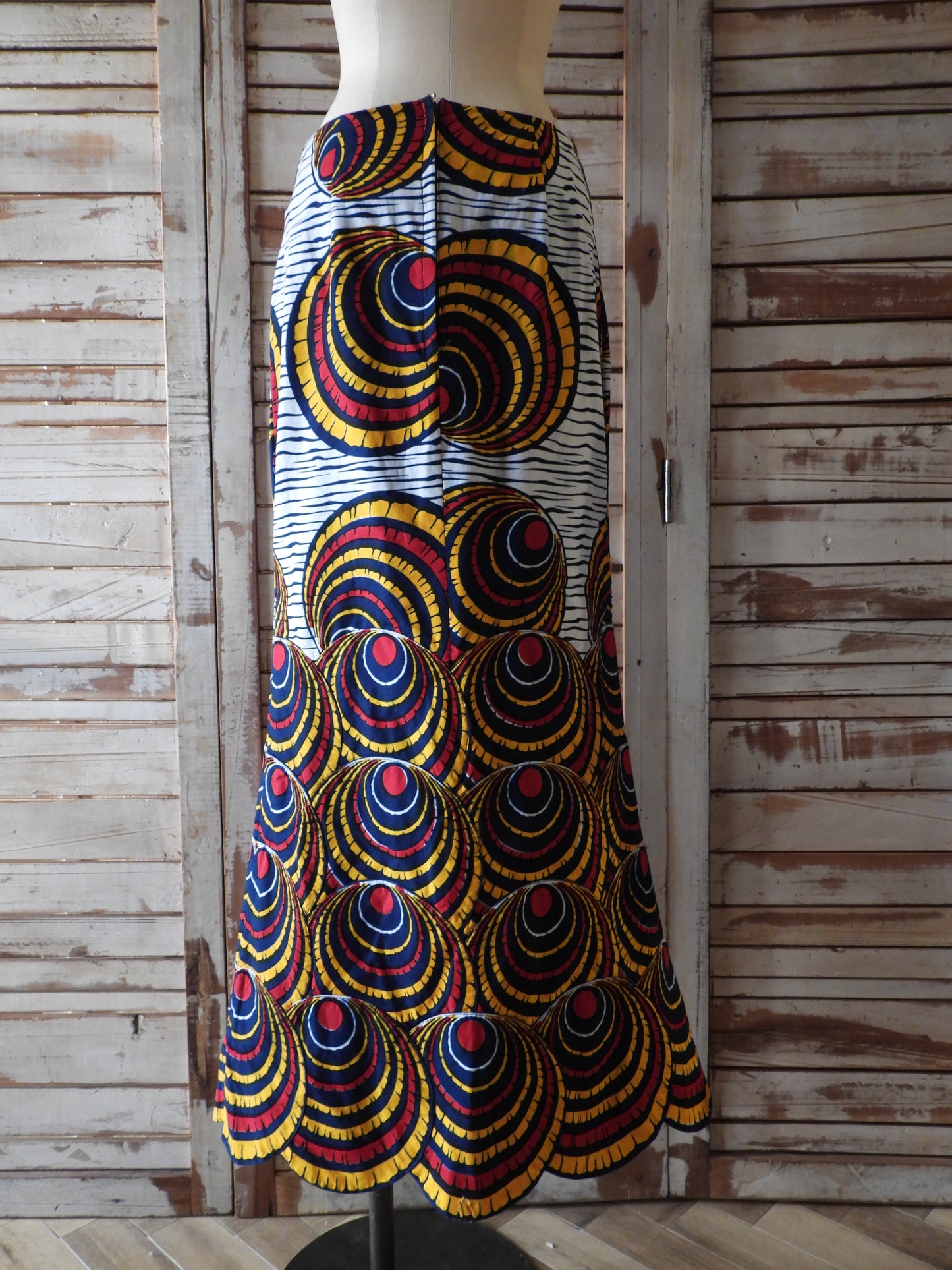African printed skirt/MULTI