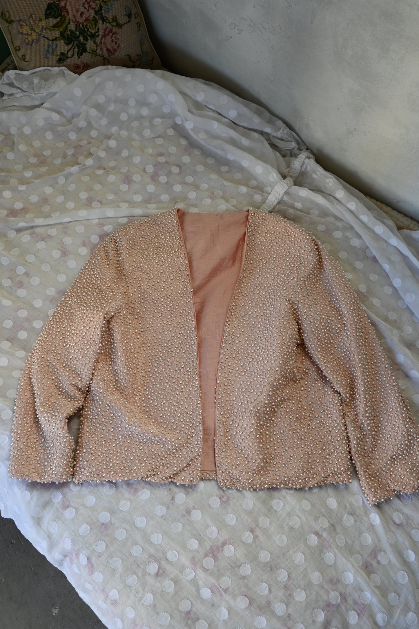 Pearl jacket/BABY PINK