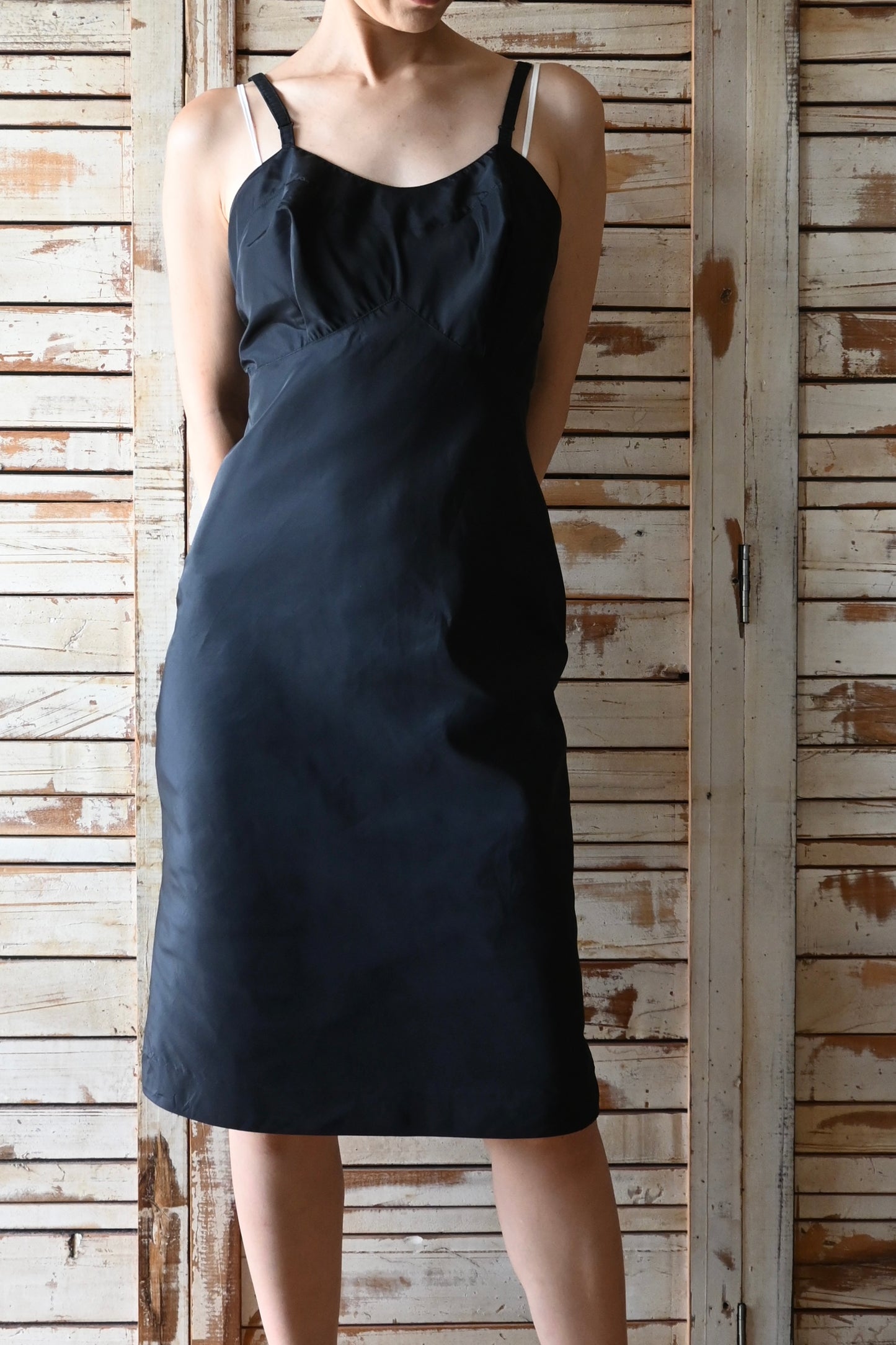 50's Little black dress/BLACK