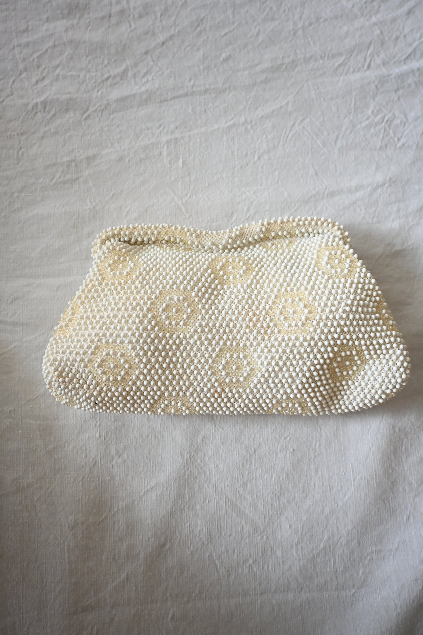 50's Beaded bag/IVORY