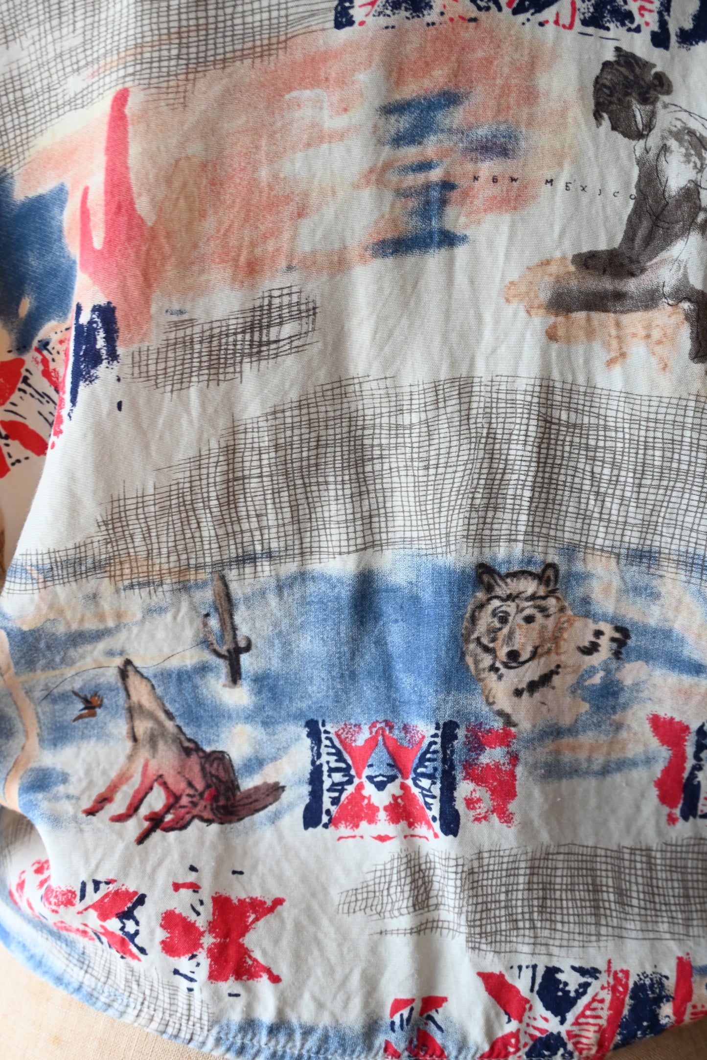 80's-90's Native pattern shirt