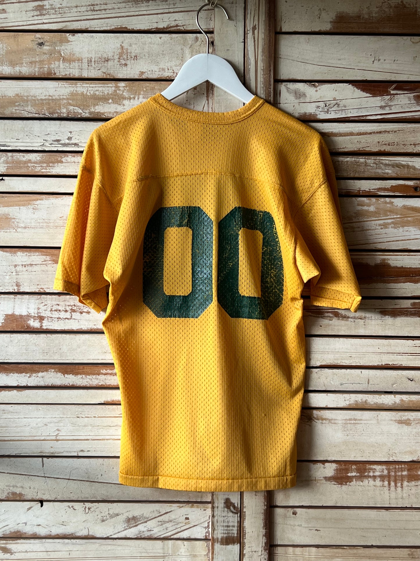 Mesh football tee /MUSTARD