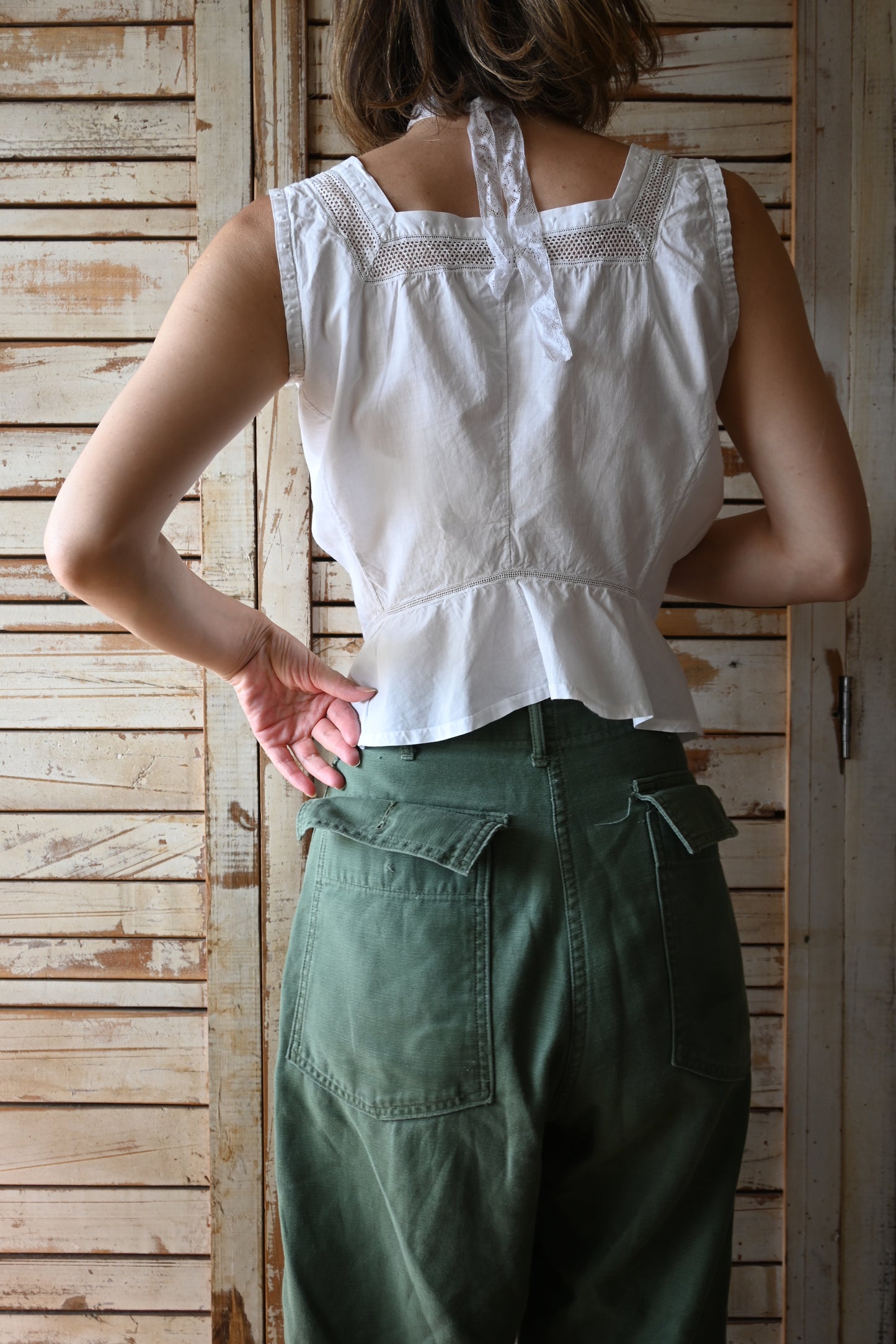 Corset cover/White