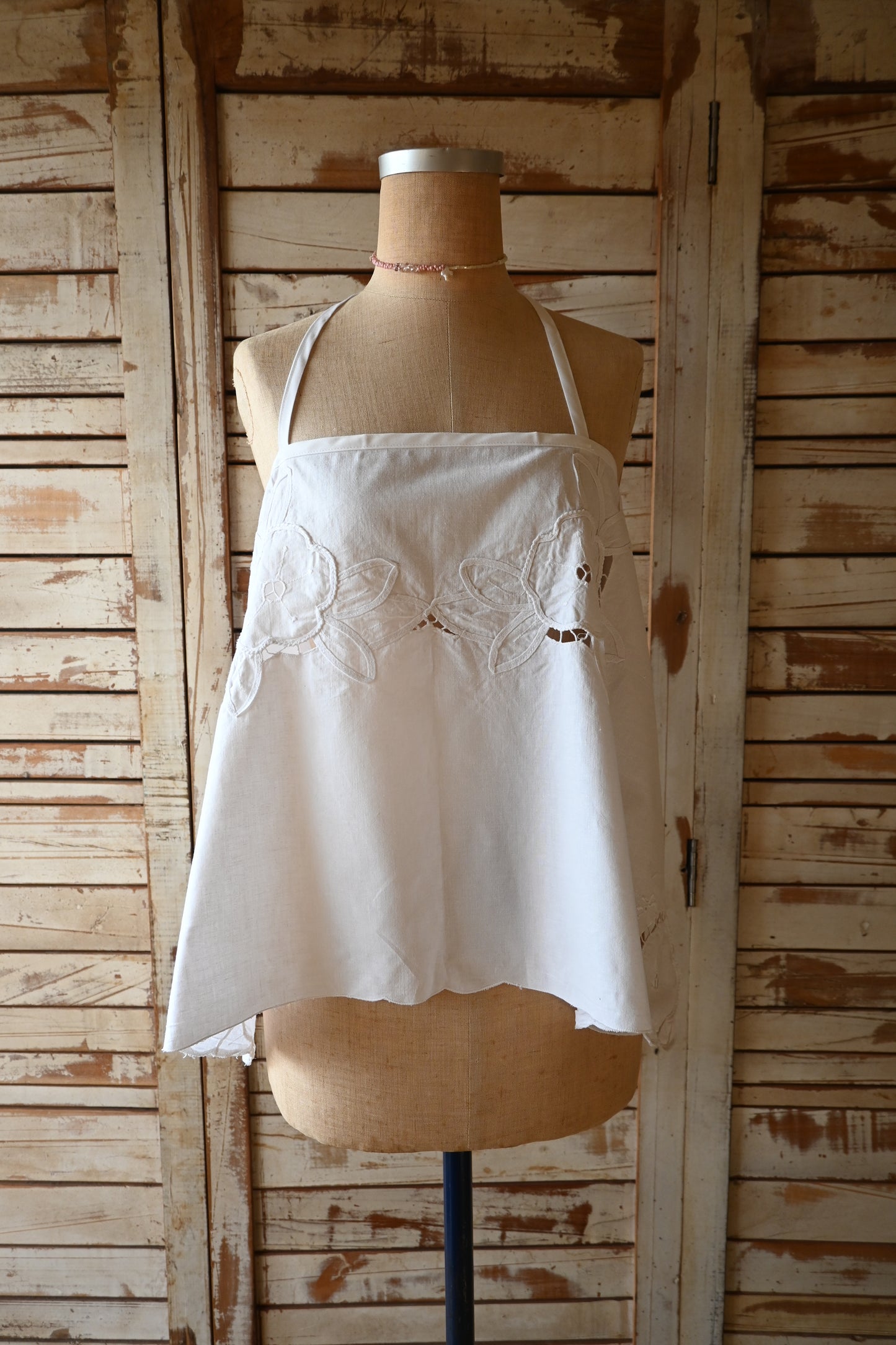 Cotton lace cami top/PONMOSIR