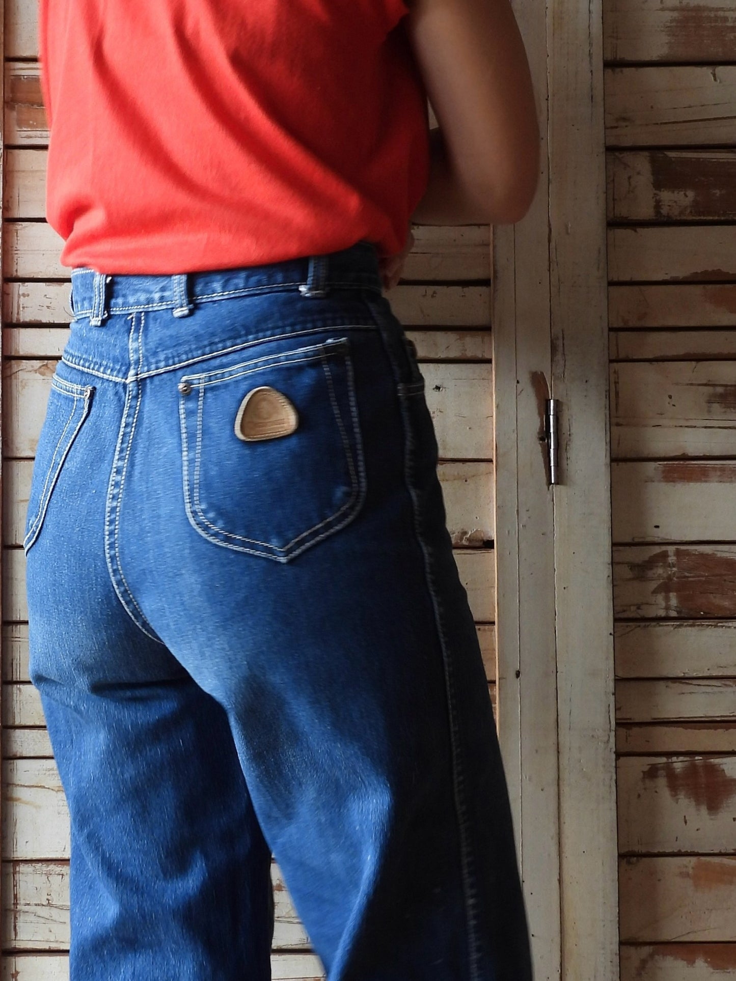 70's-80's  "Cherokee of california" denim pants/BLUE