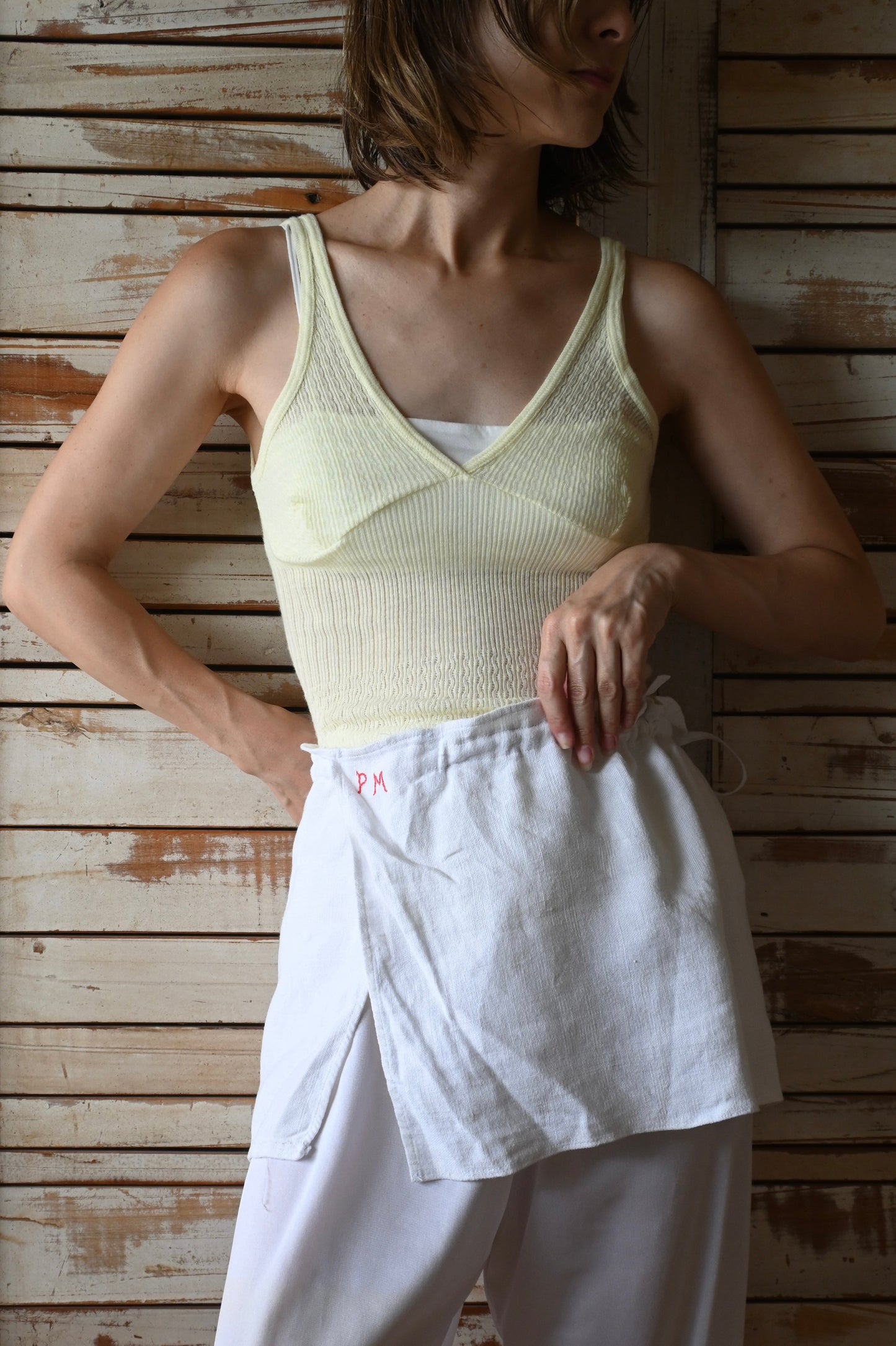 EURO Cotton camisole/Lemon