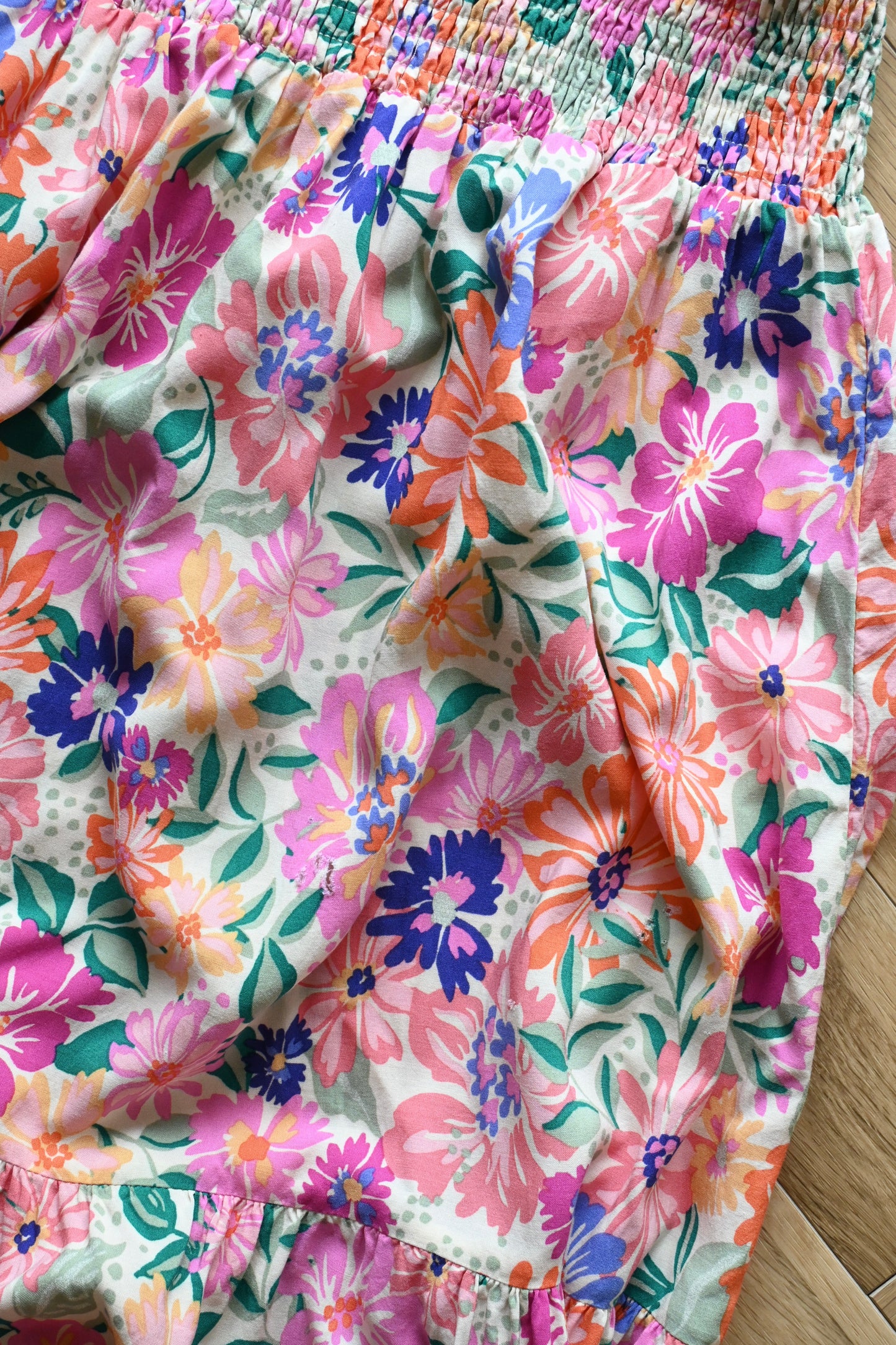 Flower pattern 2way dress