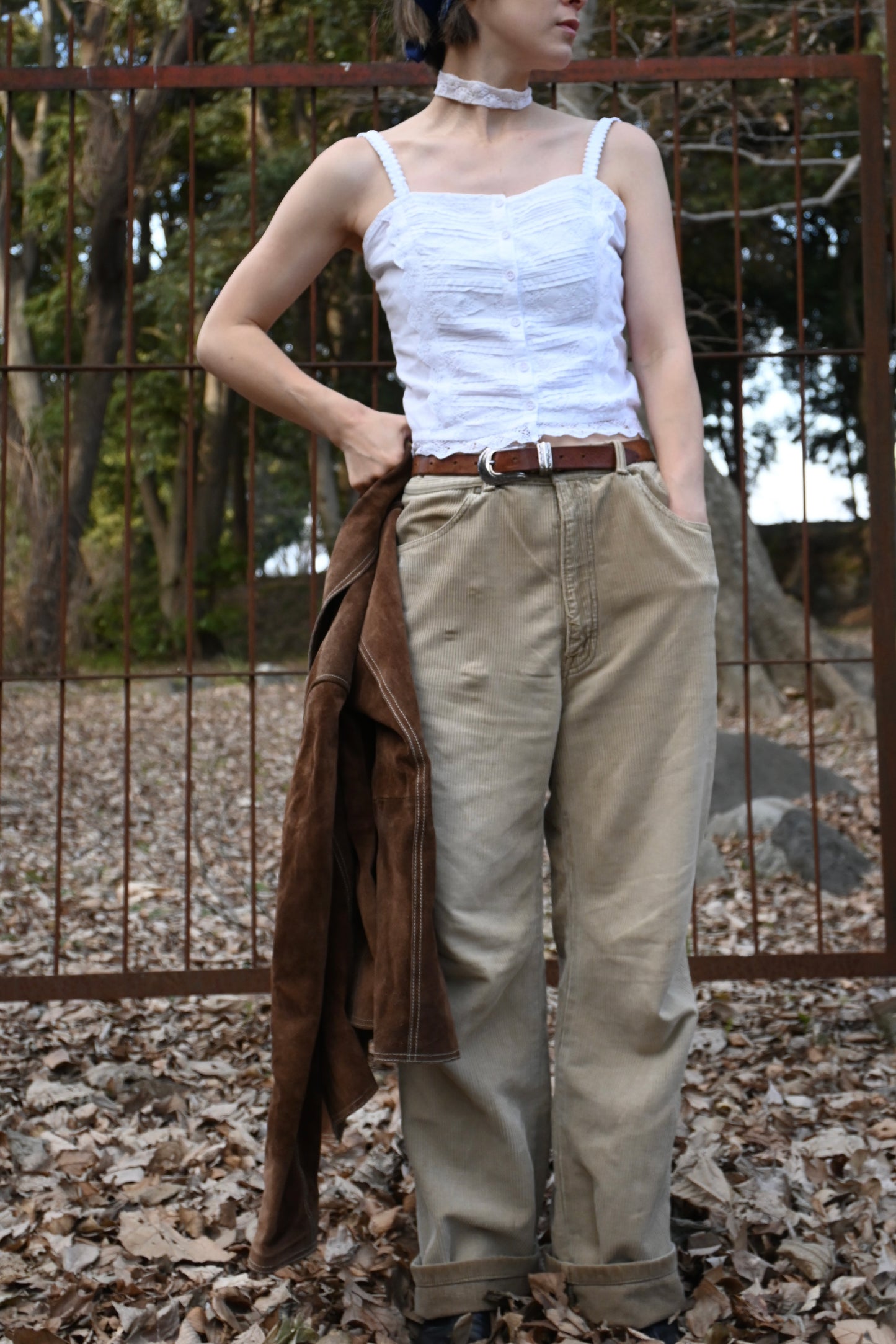 "BIG JOHN"FIESTA Corduroy pants/BEIGE