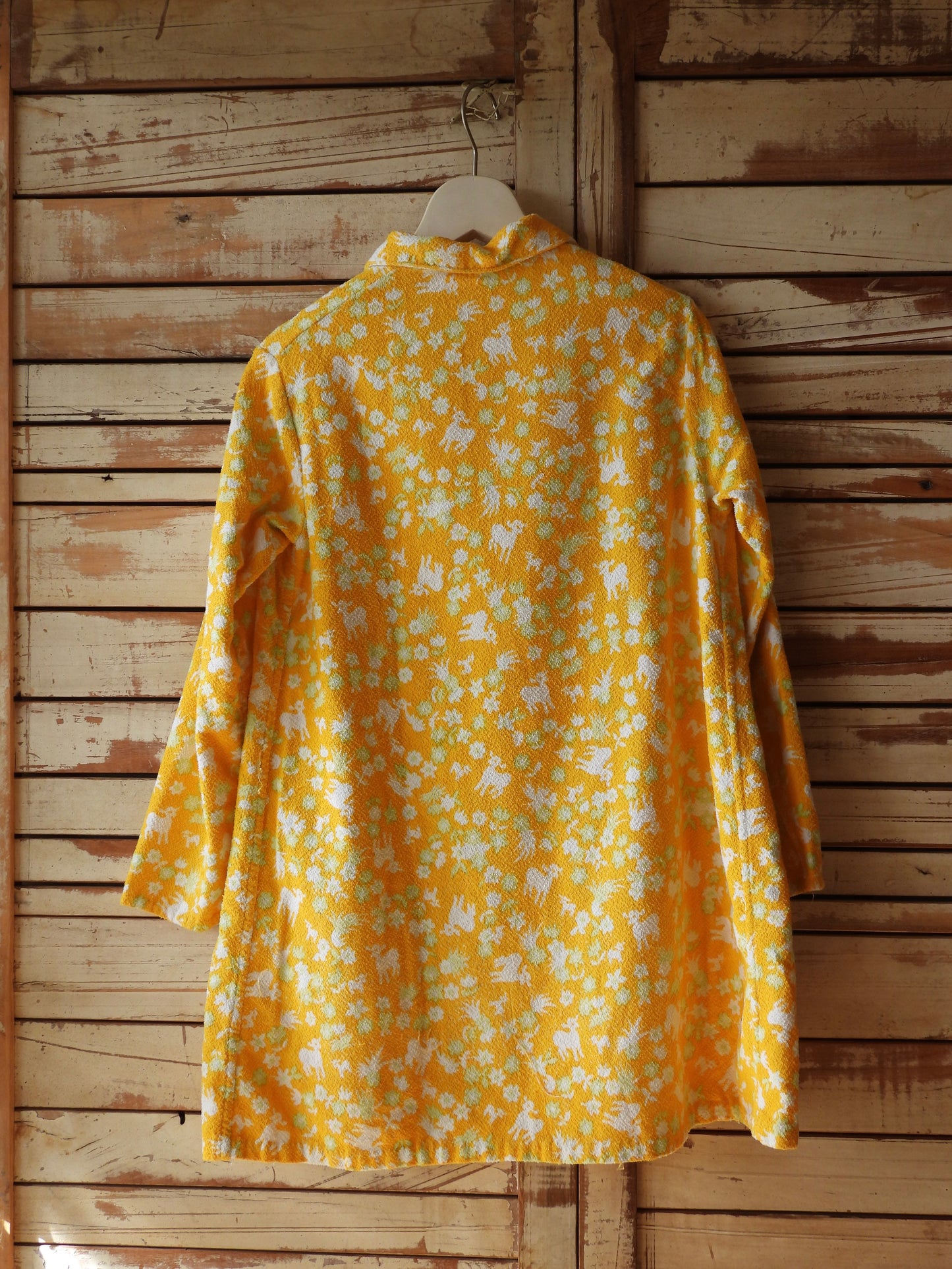 EURO Bambi pattern pile jacket/YELLOW