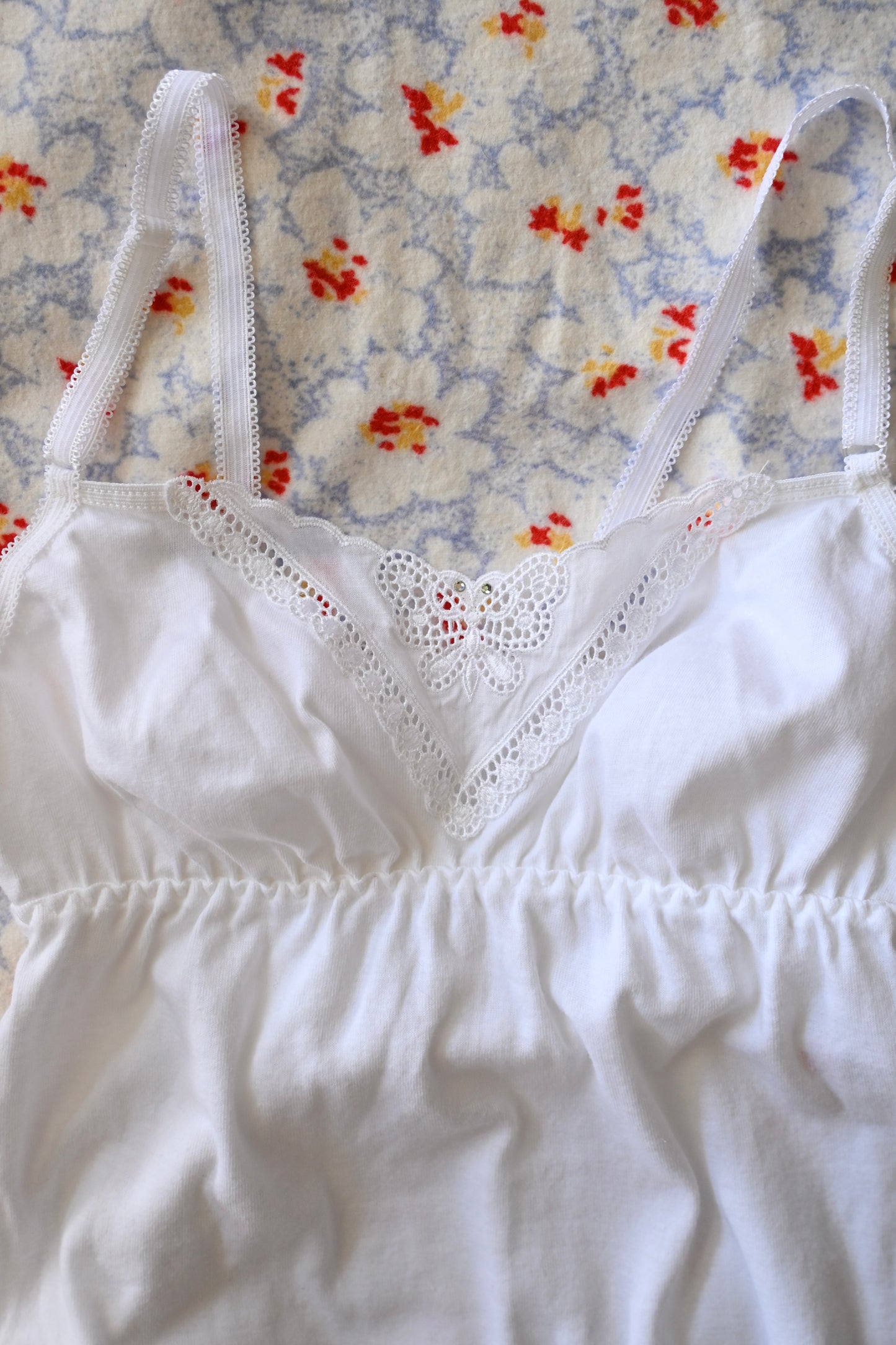 Kid's Cotton lace camisole