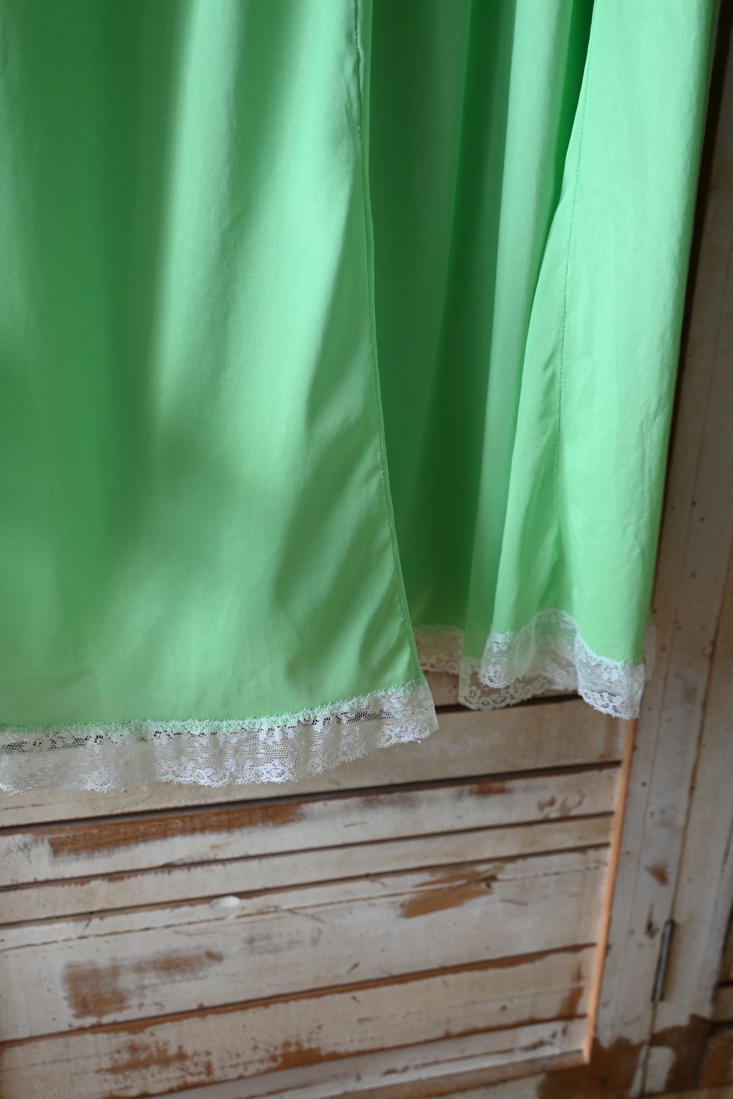 '60s Lace nighty dress/GREEN