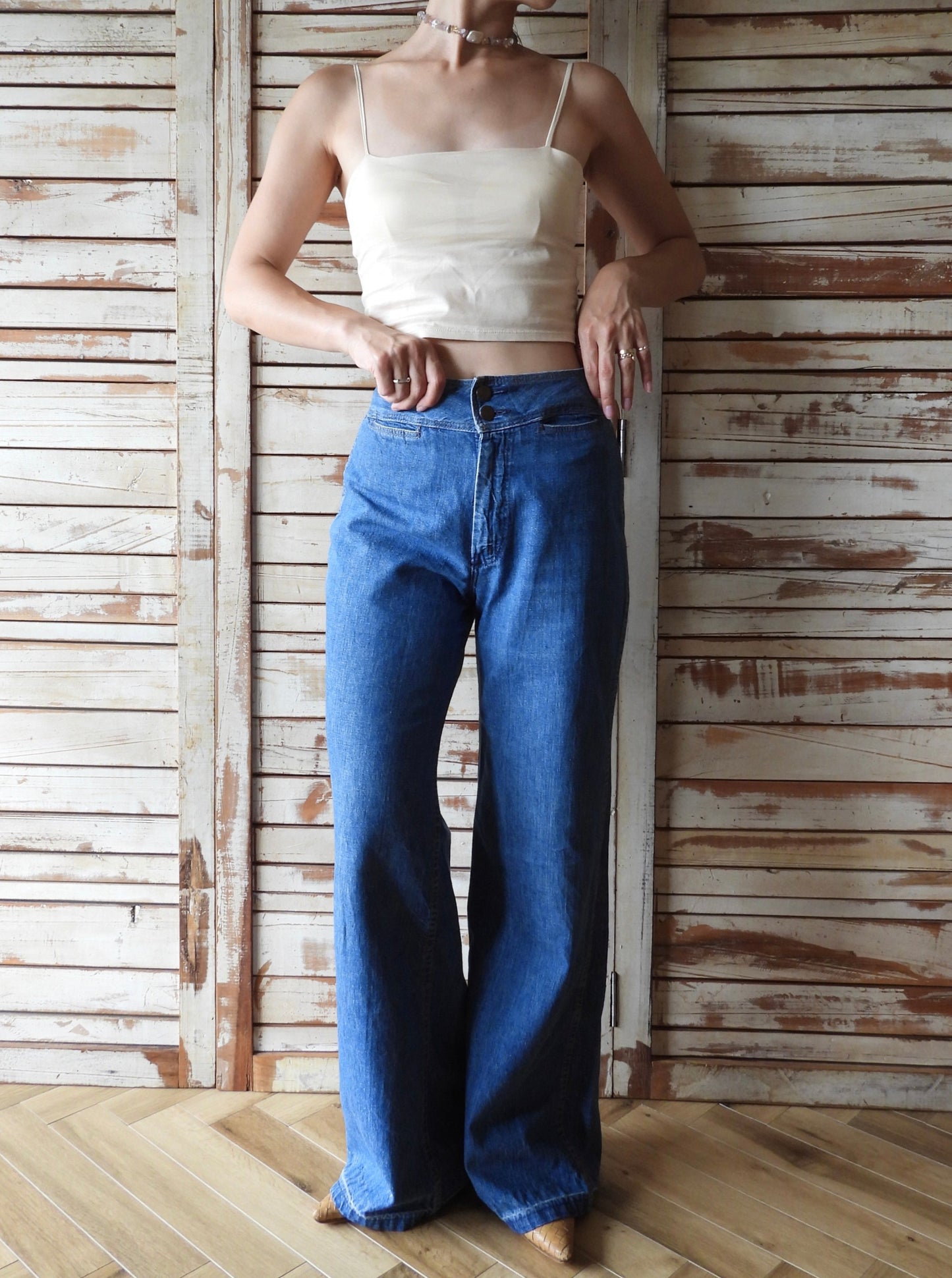 70's Wrangler wide denim pants