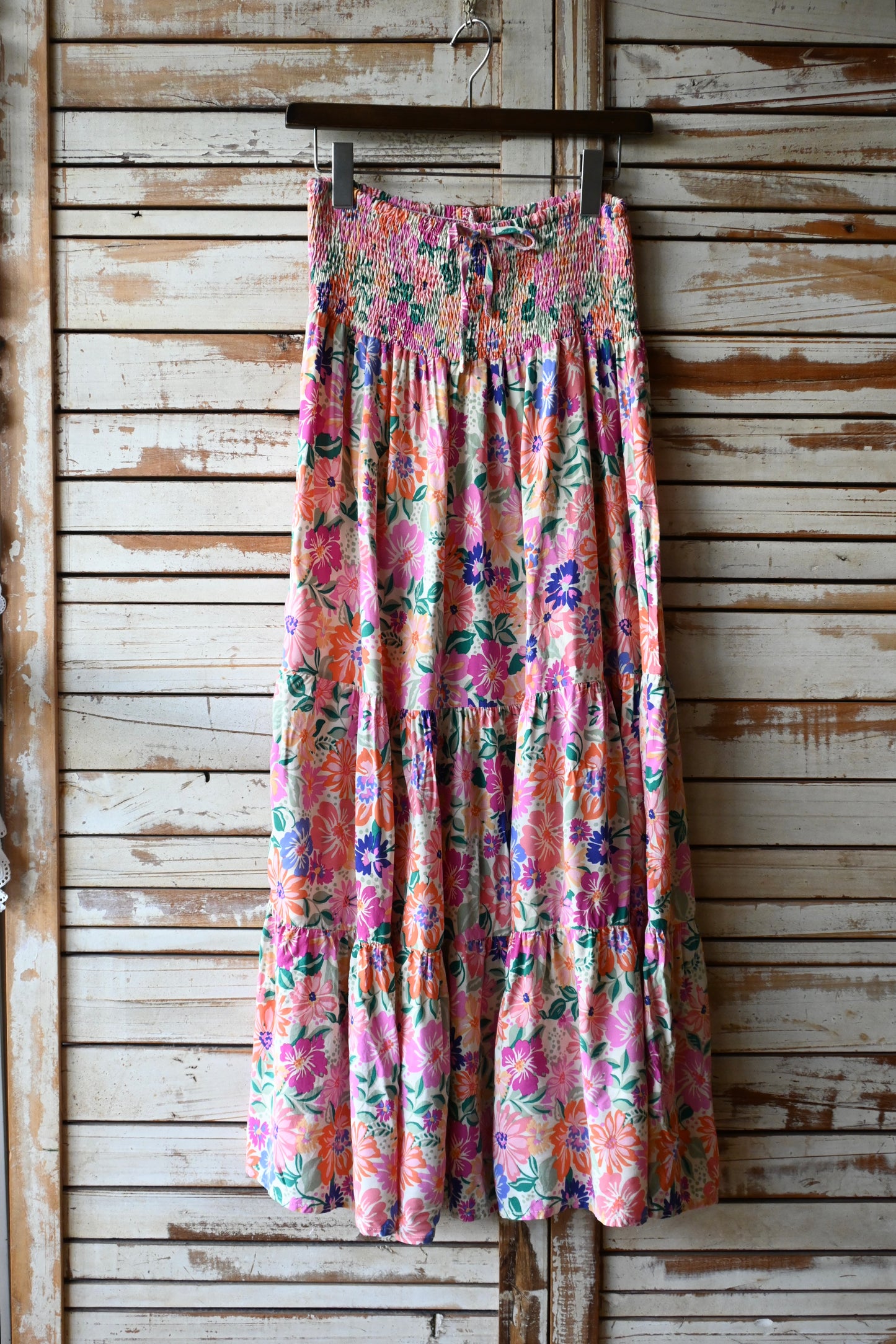 Flower pattern 2way dress