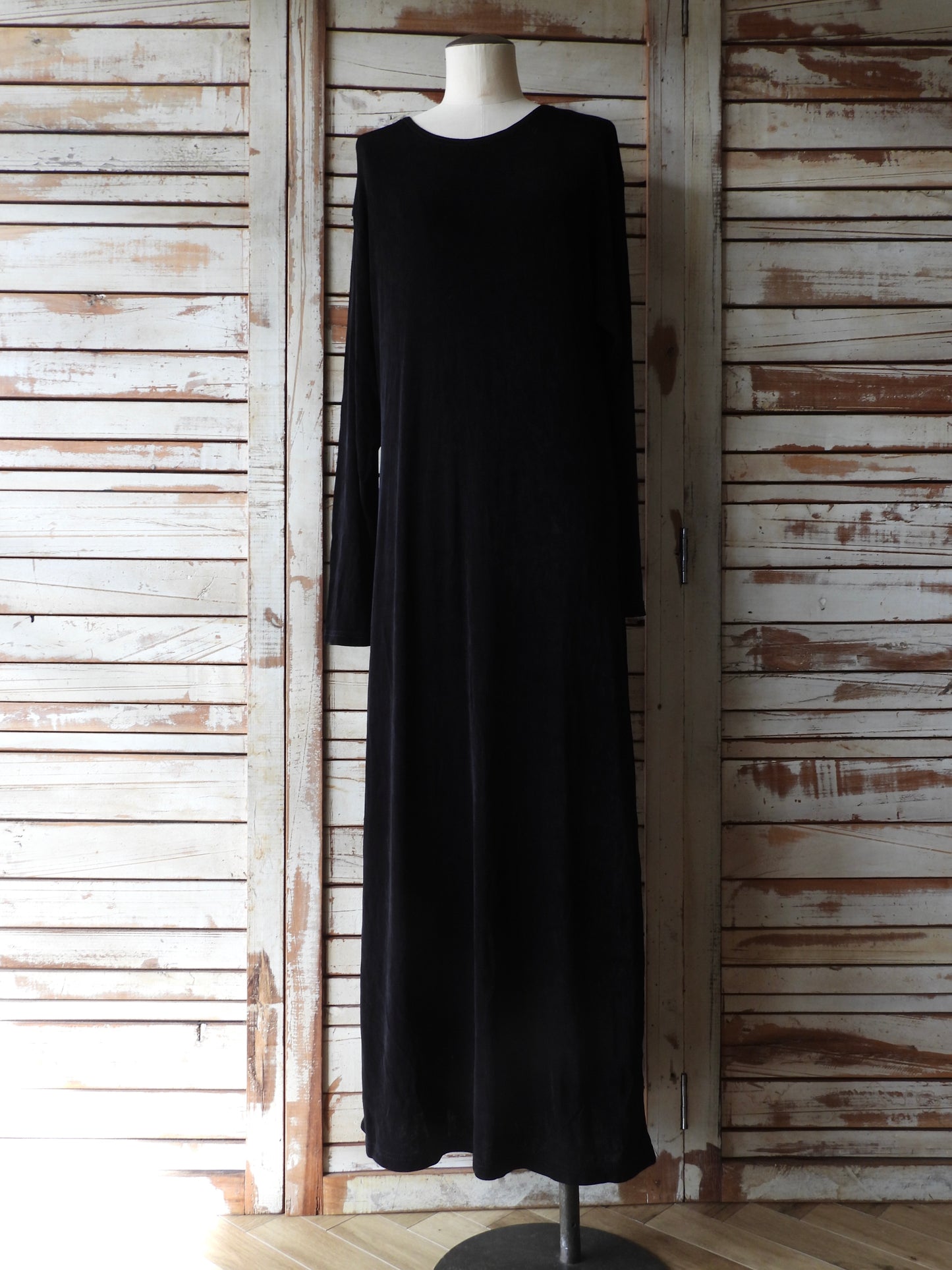 L/S Black long dress/BLACK