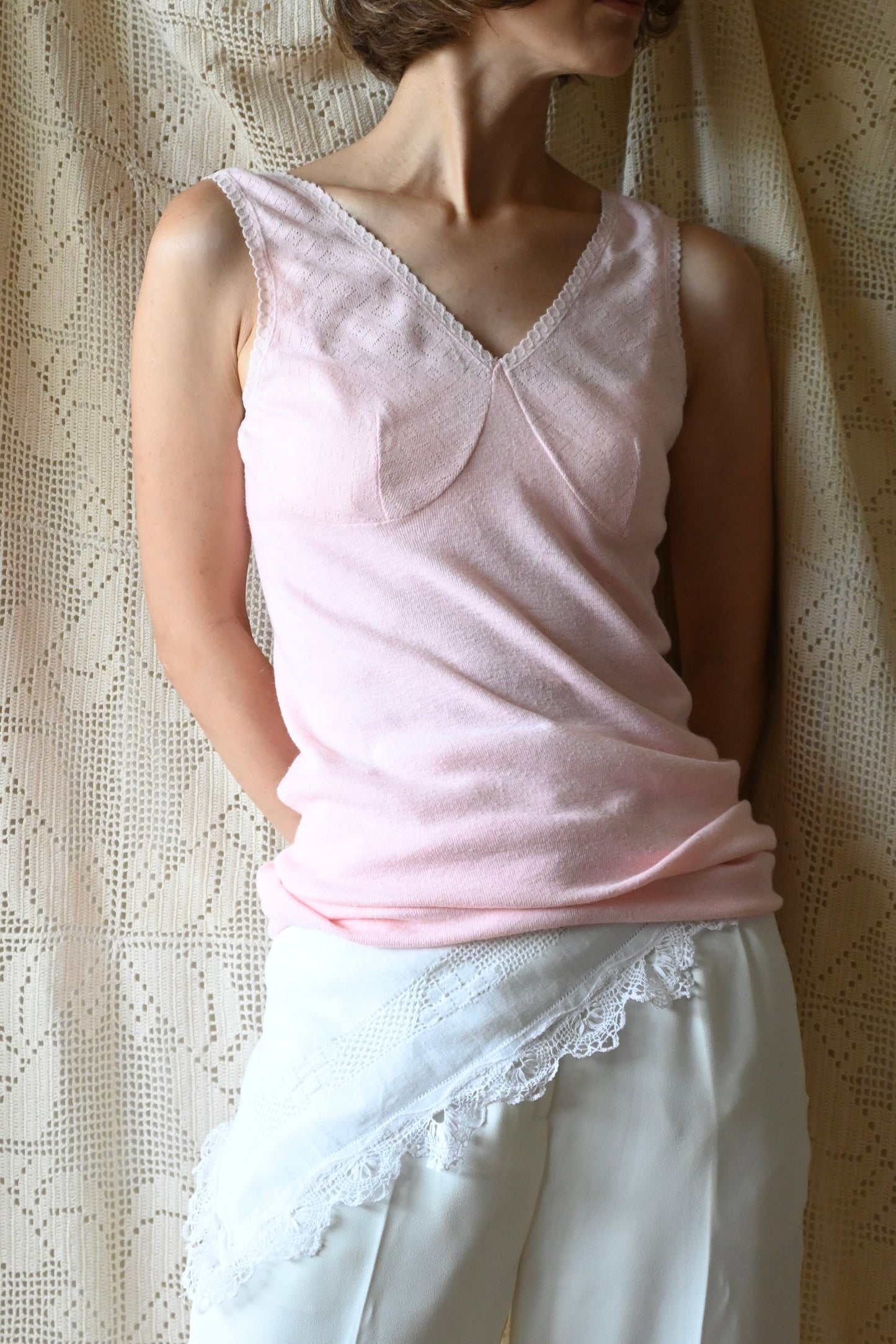 EURO Underwear knit top/PINK
