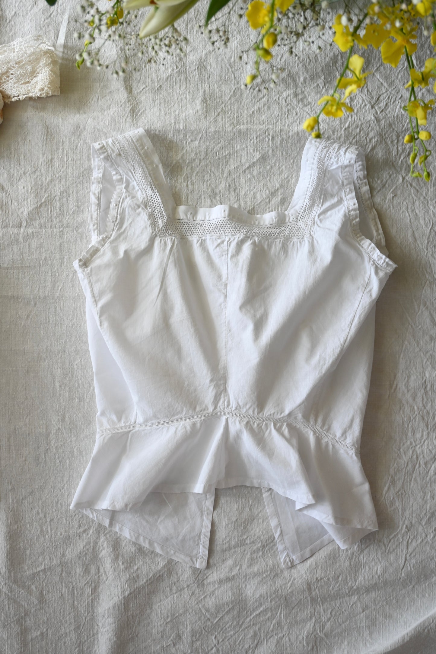 Corset cover/White