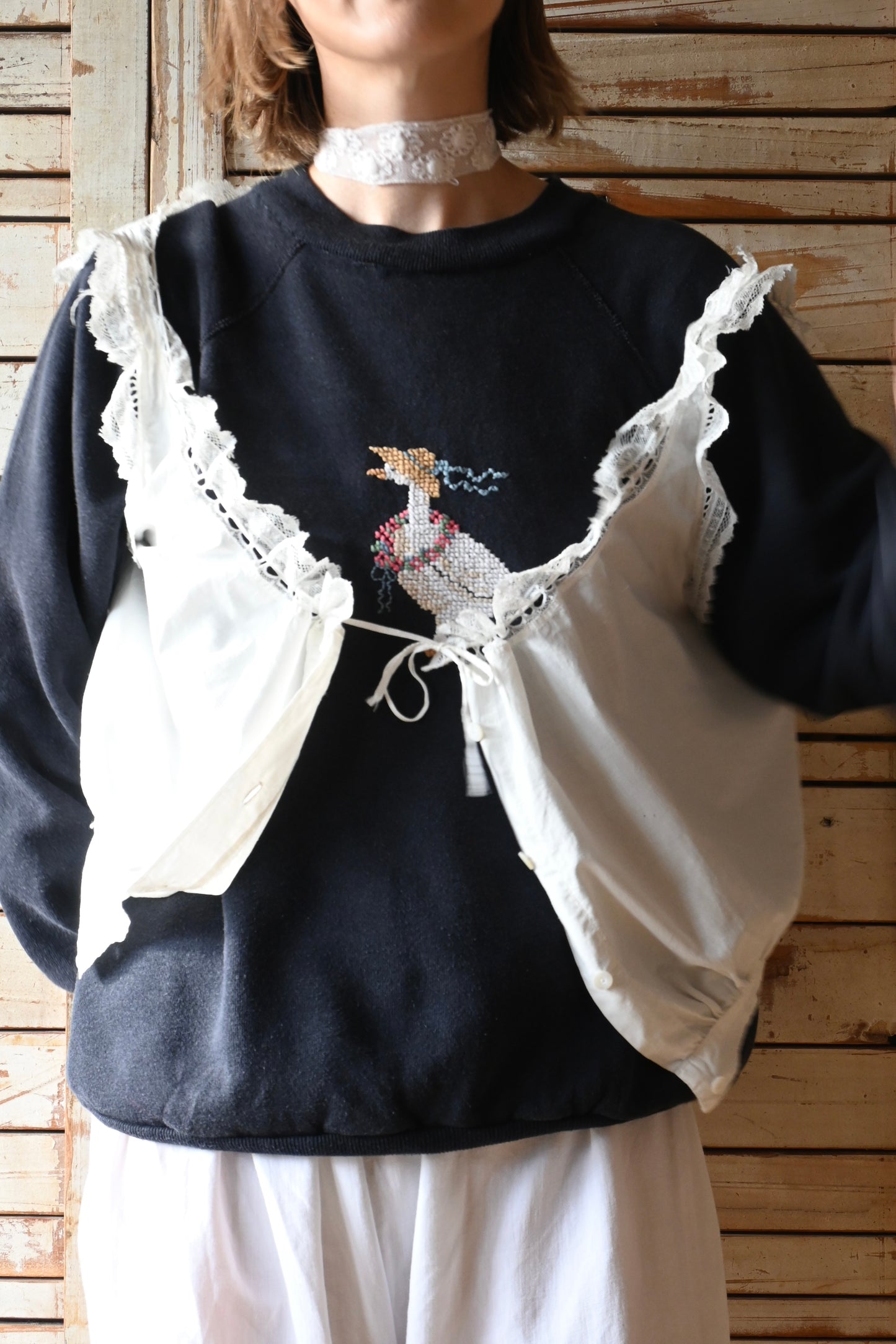 '90s Sweat shirt/Lovely duck