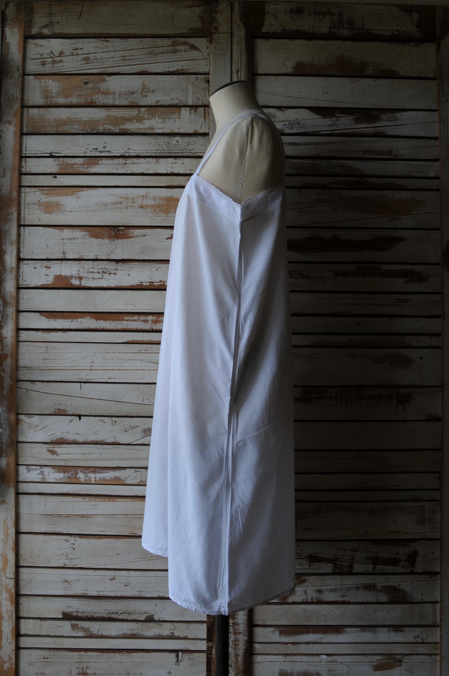 French embroidery cami dress/WHITE