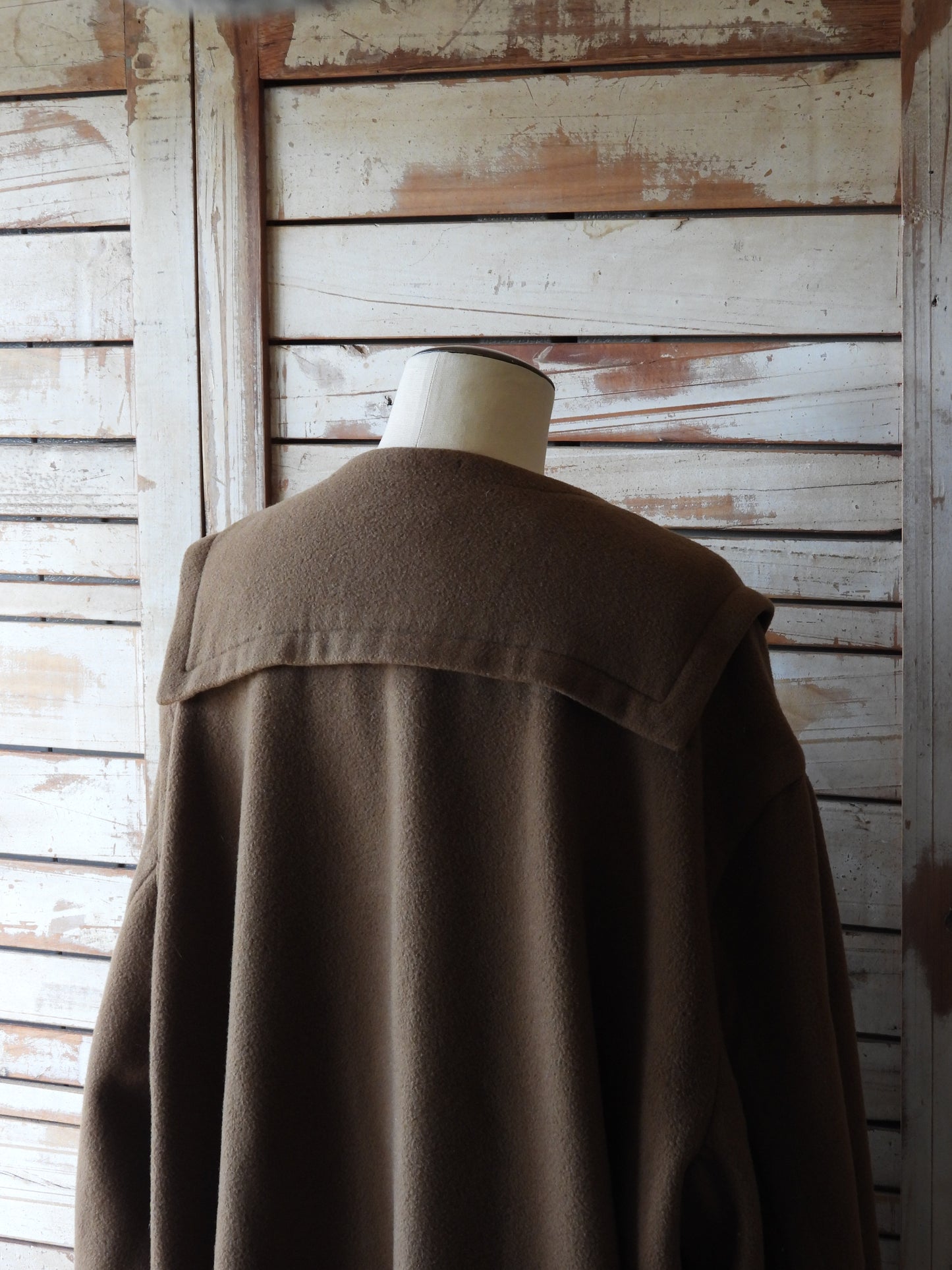 '90s Wool heart duffle coat / Moschino Cheap Chic/BROWN