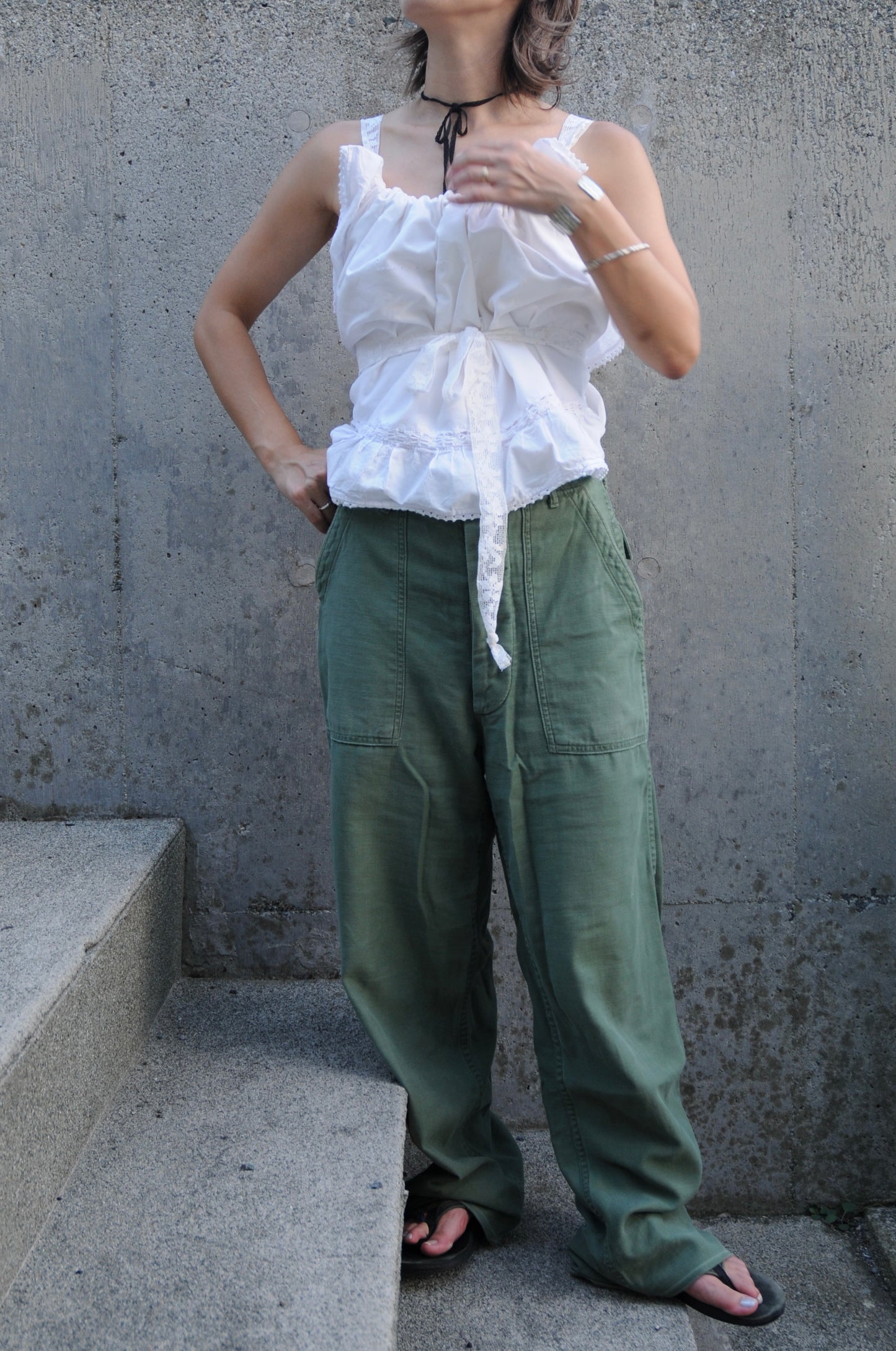 Cotton frill tops/PONMOSIR