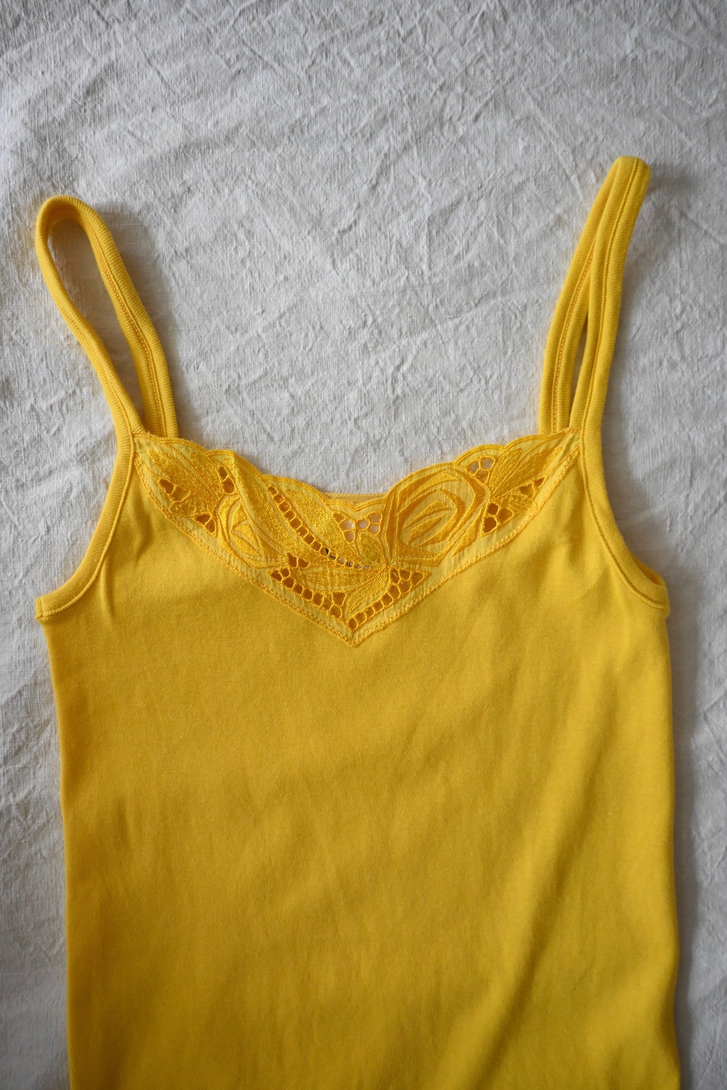 EURO Cotton underwear top/YELLOW