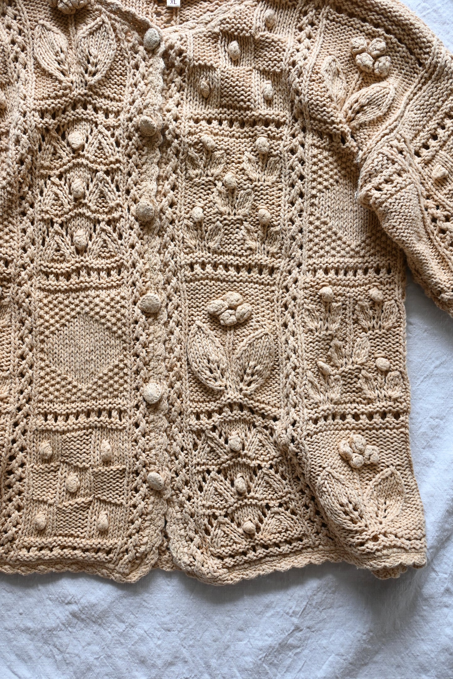 Floral crochet knit
