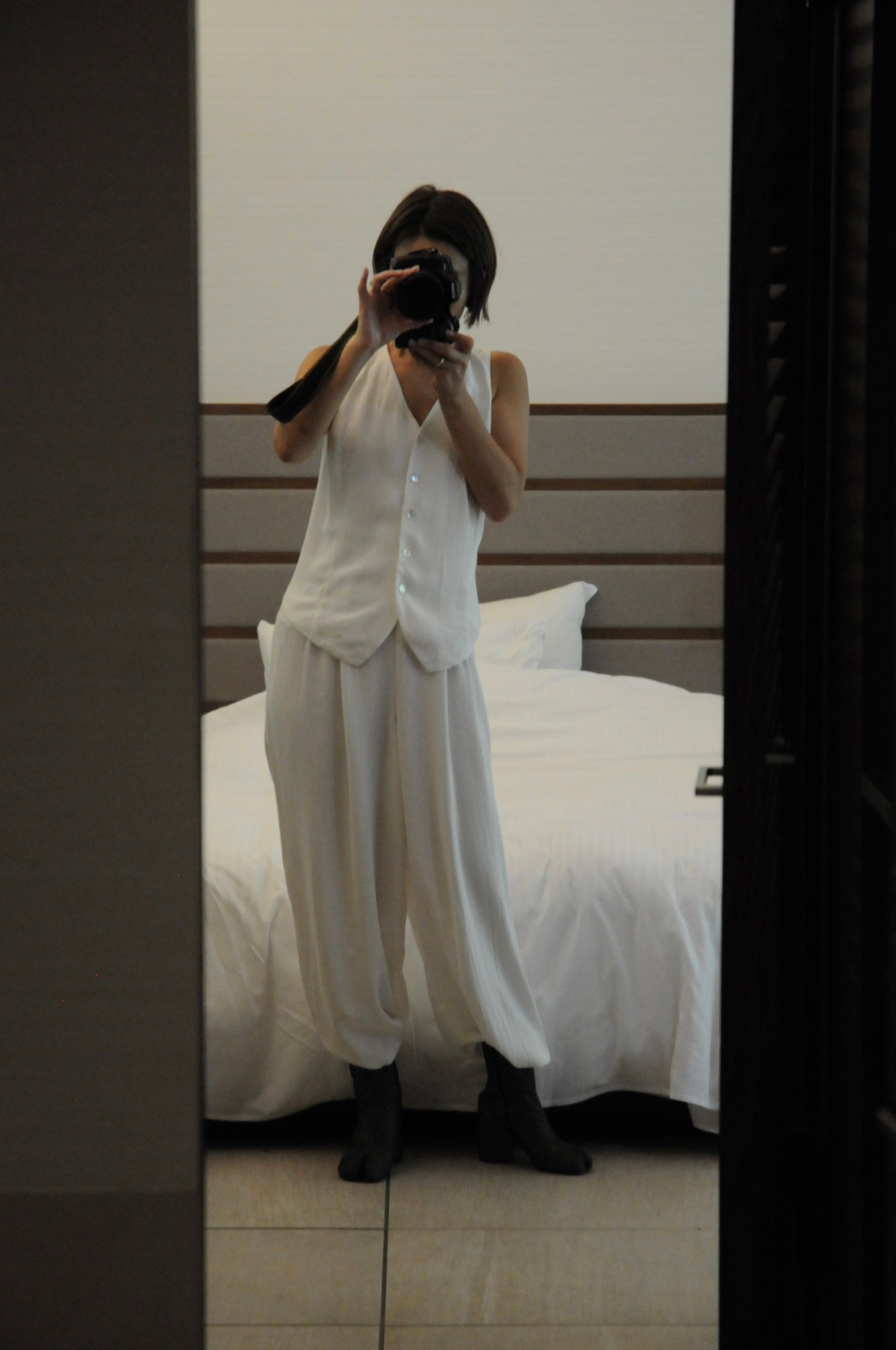 N/S White jumpsuit/WHITE