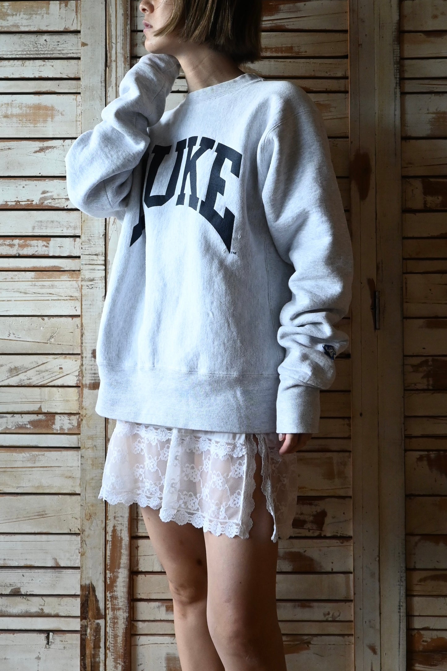90's Duke university sweat shirt/GREY