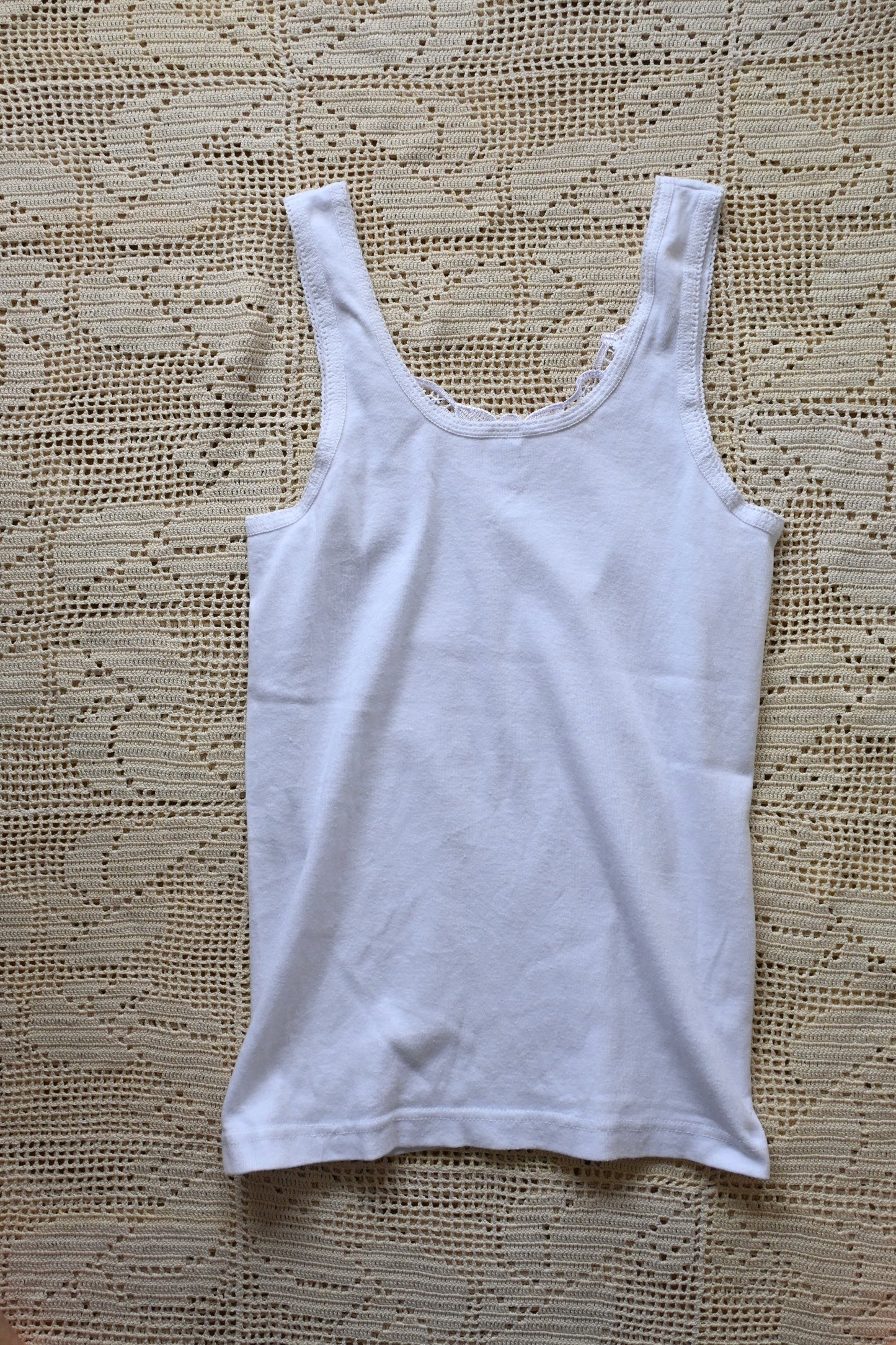 EURO Cotton underwear top/WHITE