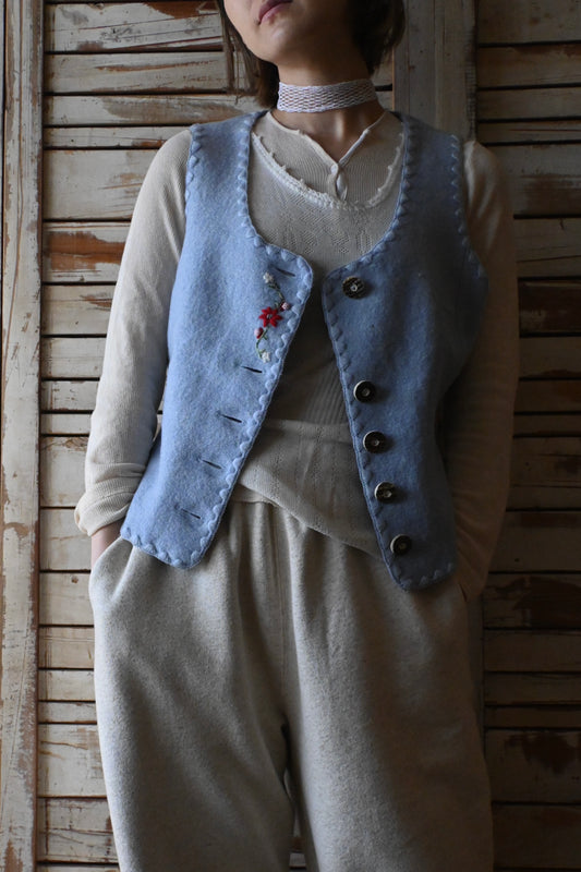 STAPF tyrolean vest/L.BLUE