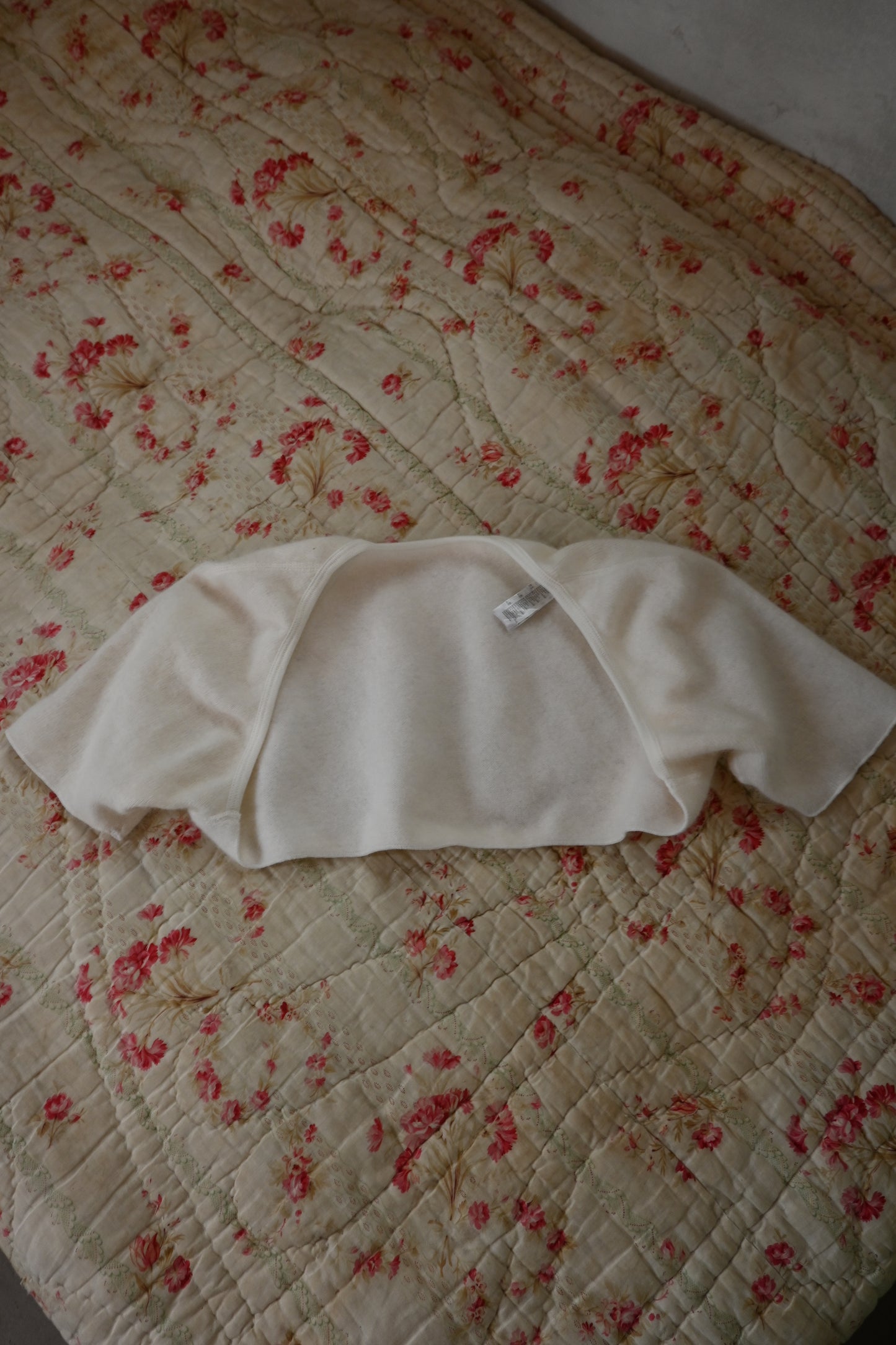 Angora knit bolero/IVORY