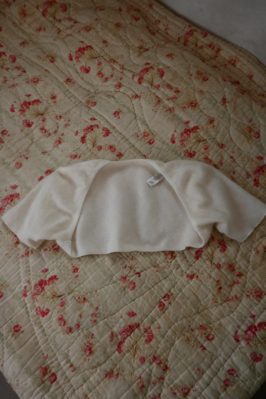 Angora knit bolero/IVORY