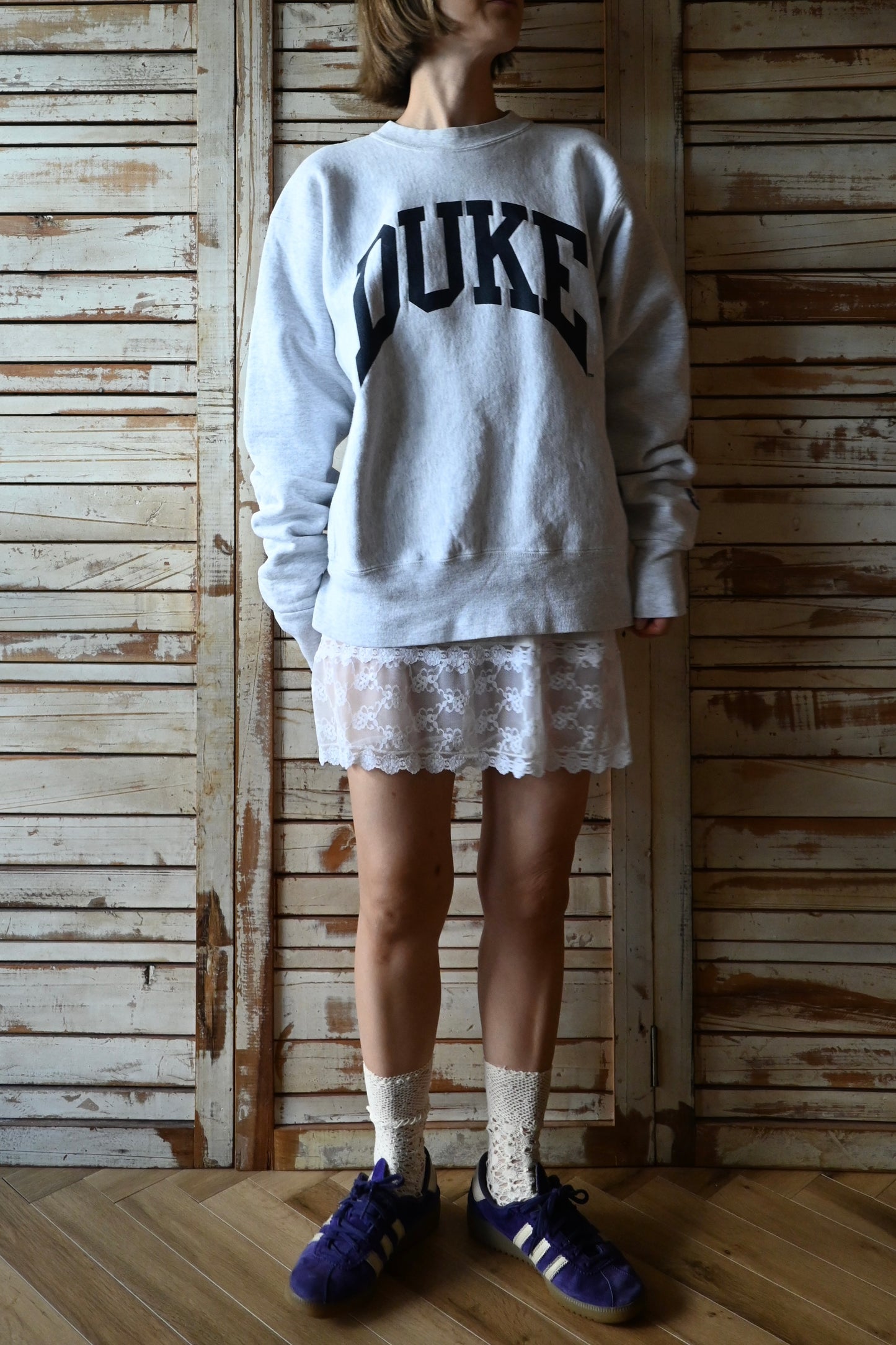 90's Duke university sweat shirt/GREY
