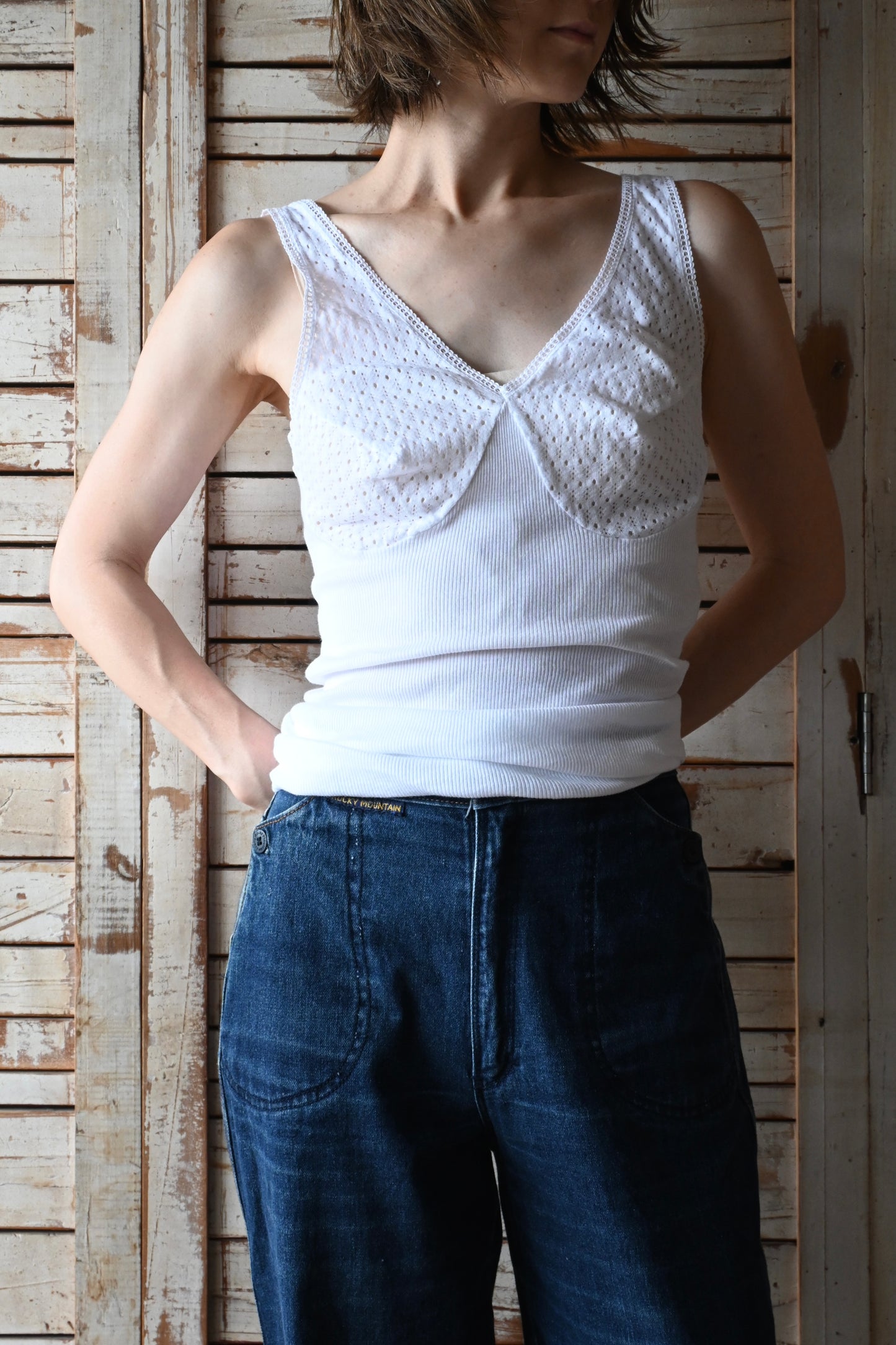 EURO Cotton lace camisole