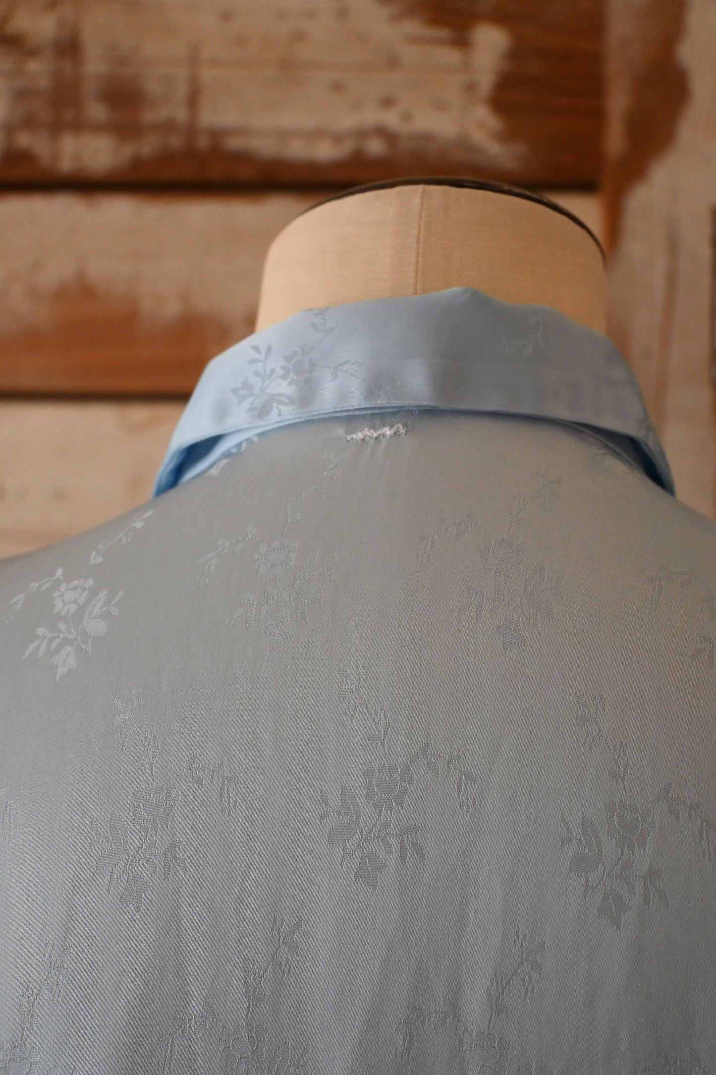 Blue satin night dress/L.BLUE