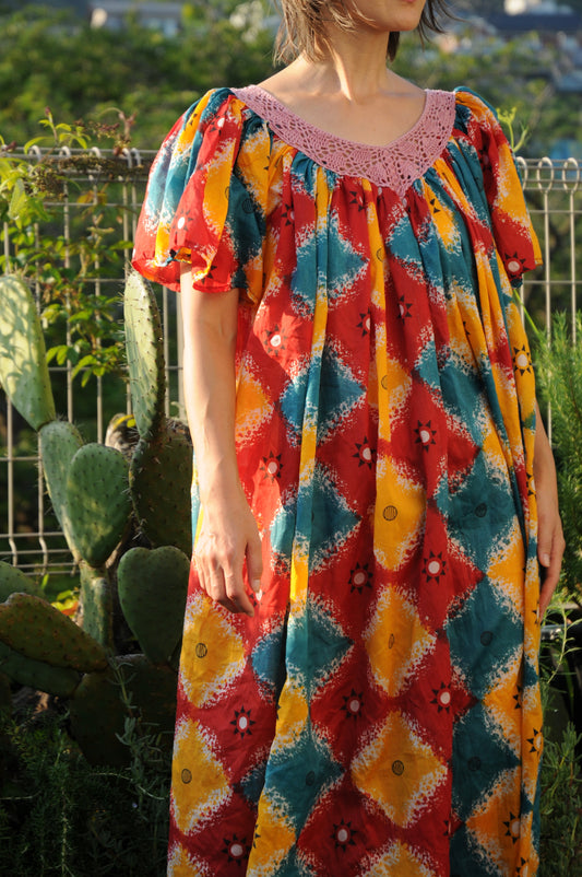 Pattern dress/MULTI