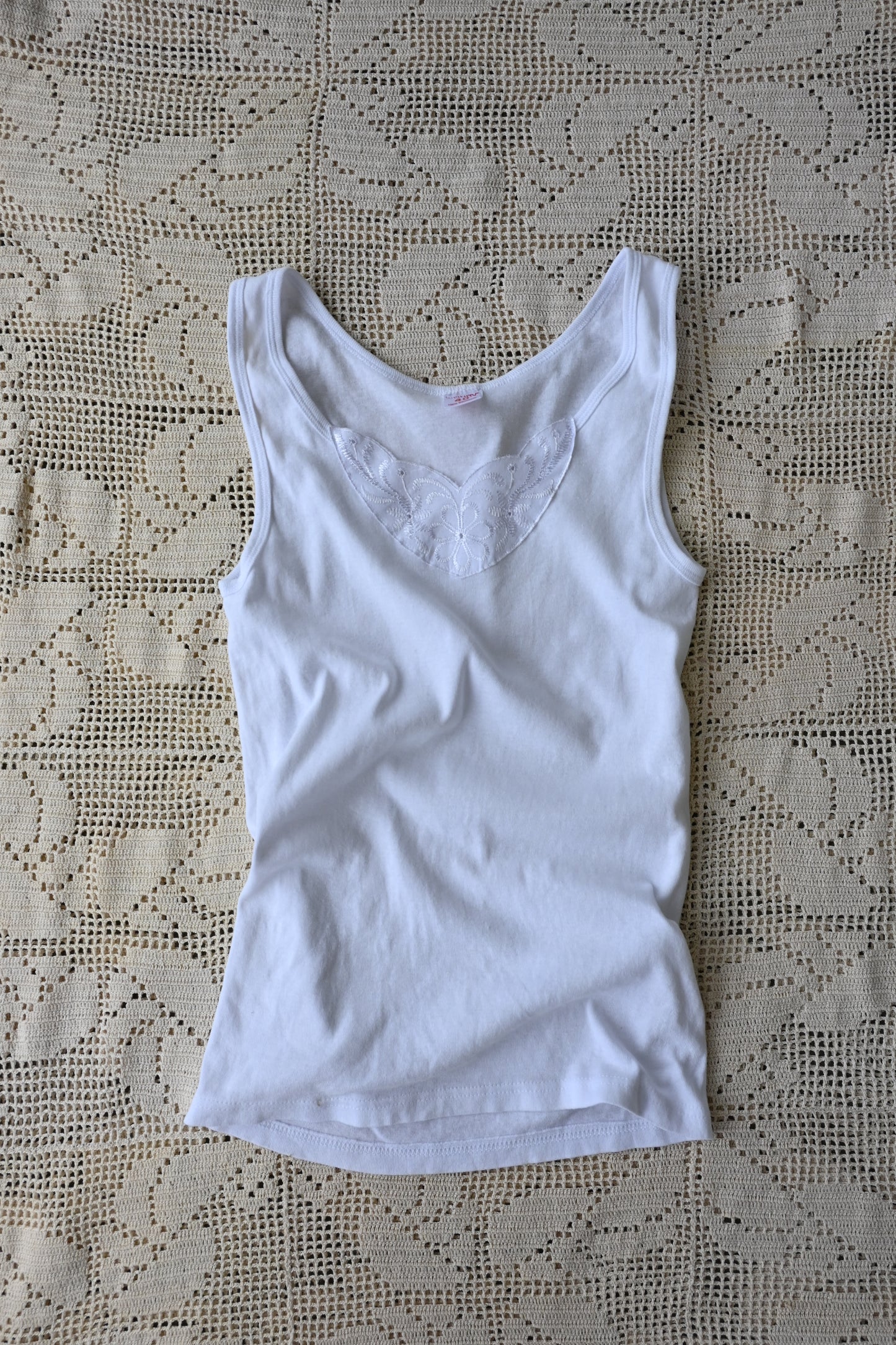 EURO Cotton underwear top/WHITE